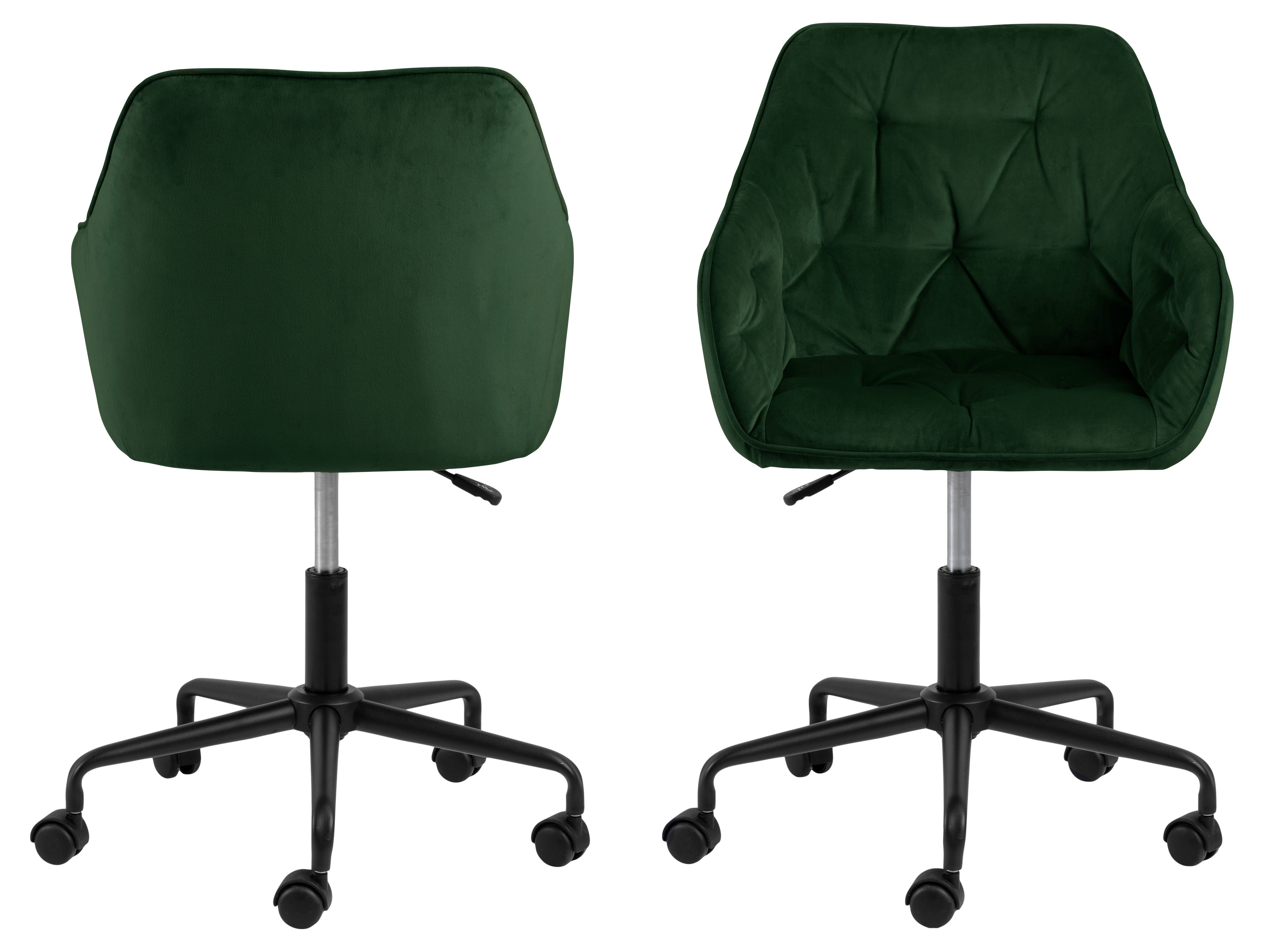 ACTONA GROUP Drehstuhl Brooke Bürostuhl Velour grün. (1 St)