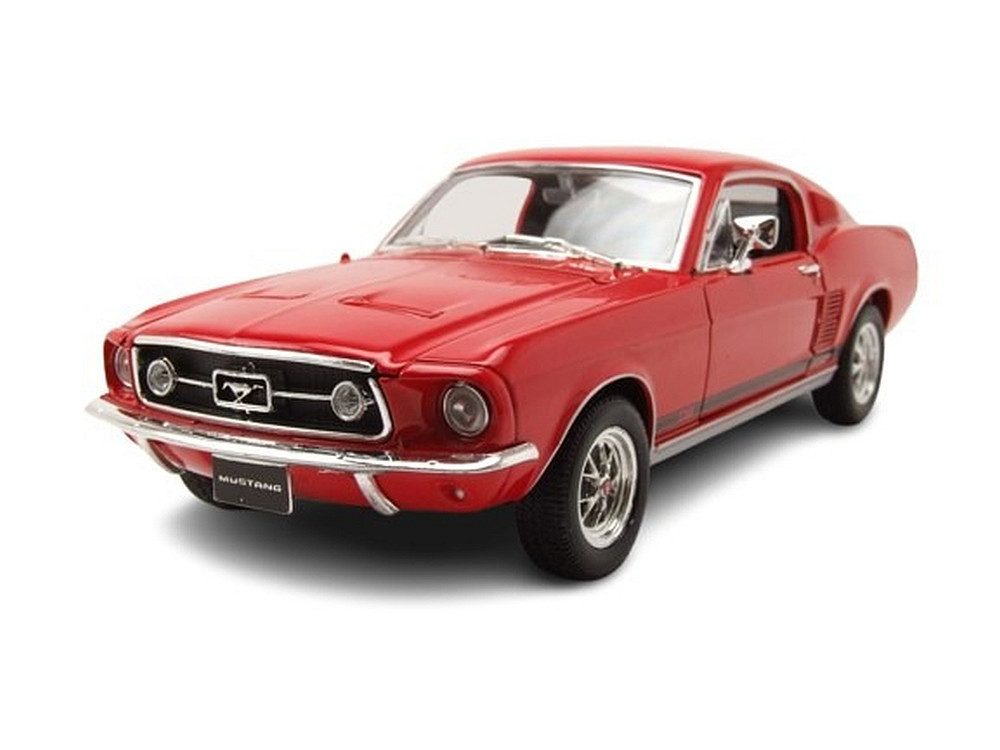 Welly Modellauto Ford Mustang GT Fastback 1967 rot, Maßstab 1:24