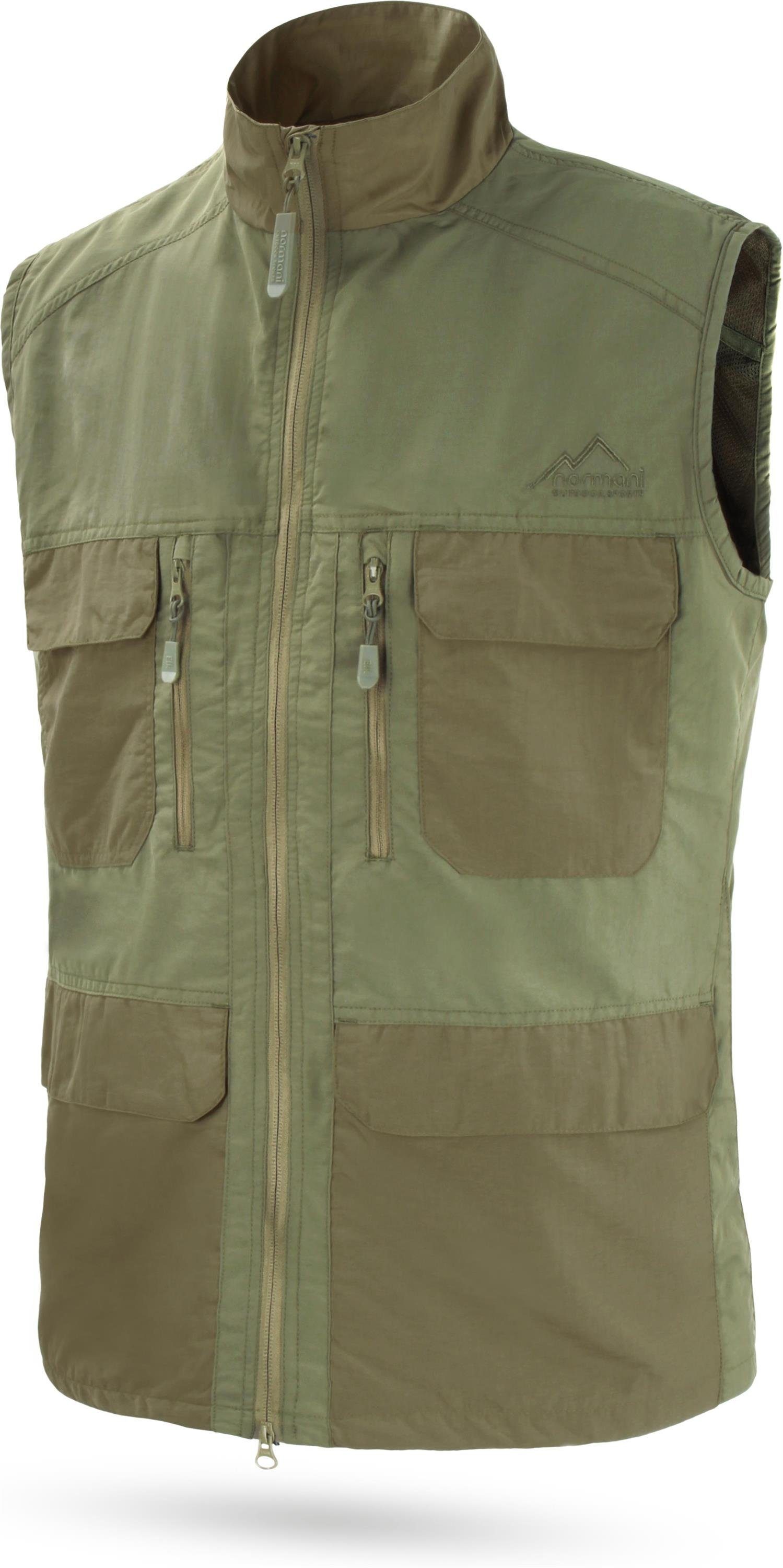 normani Funktionsweste Outdoor Weste Elk Sportweste Freizeitweste Anglerweste Jagdweste Safariweste Sommerweste