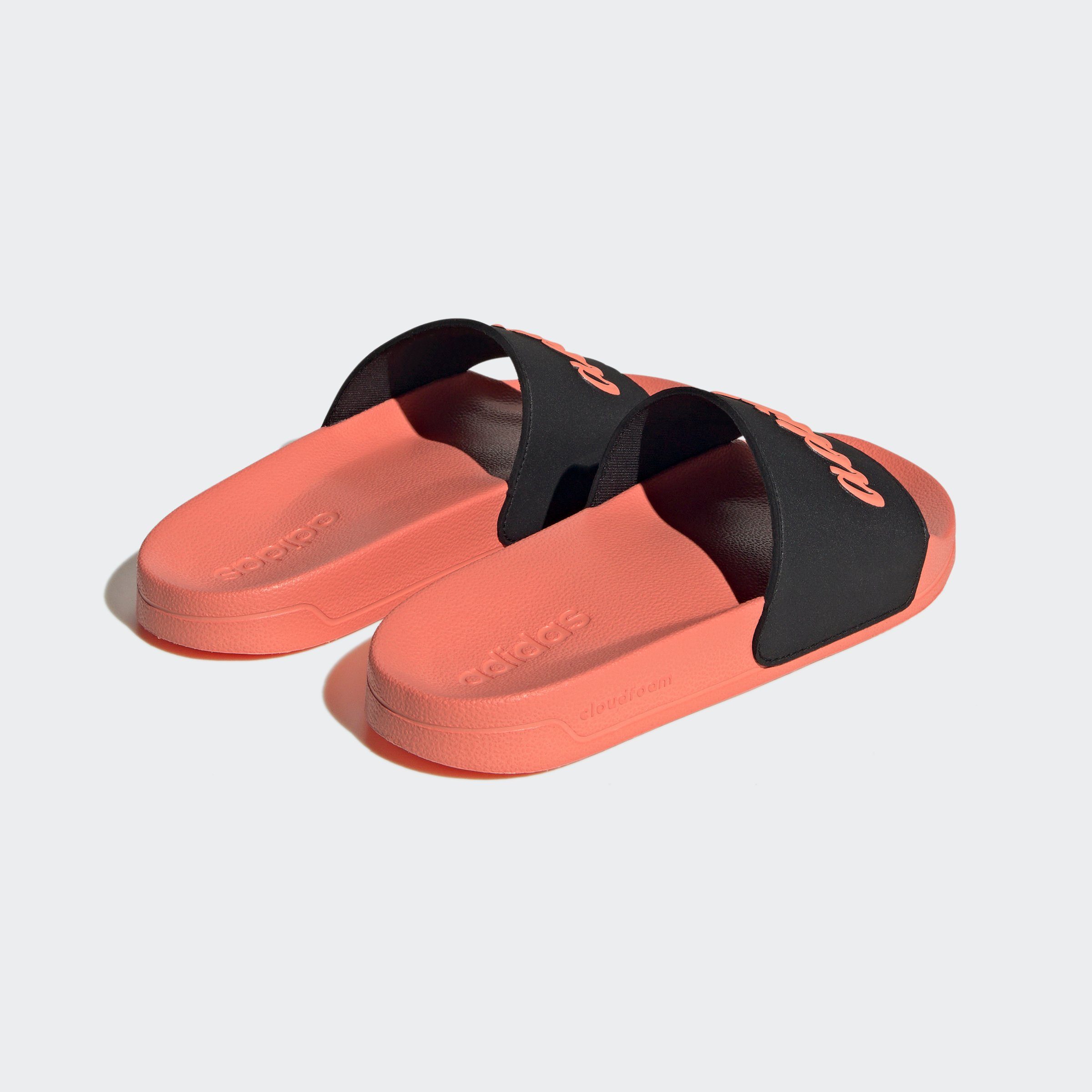 adidas Sportswear SHOWER / Coral Fusion Black Semi ADILETTE / Coral Fusion Semi Core Badesandale