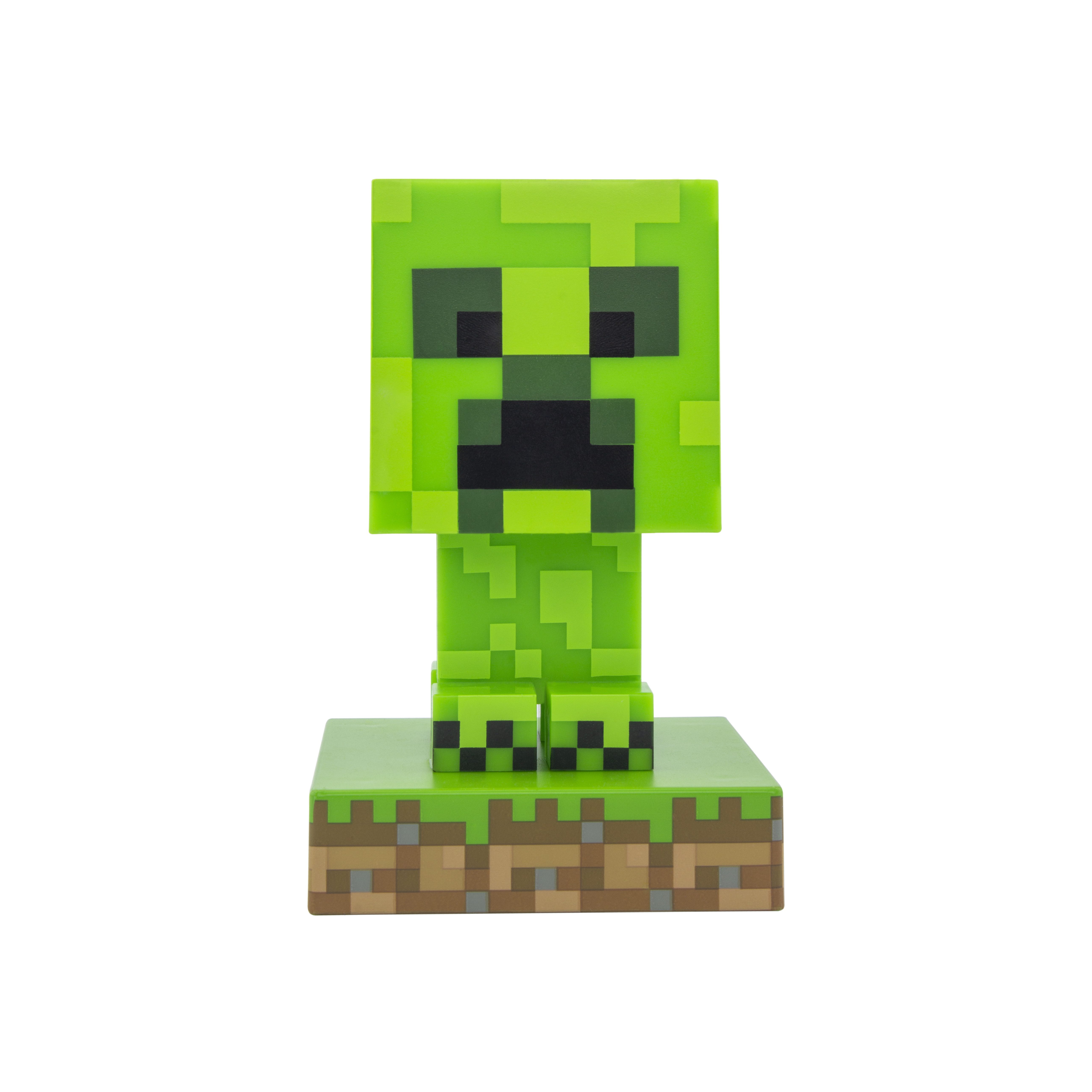 Paladone LED Dekolicht Minecraft Creeper Licht, 3D Lampe, LED fest integriert, 12 cm hoch, Batteriebetrieben