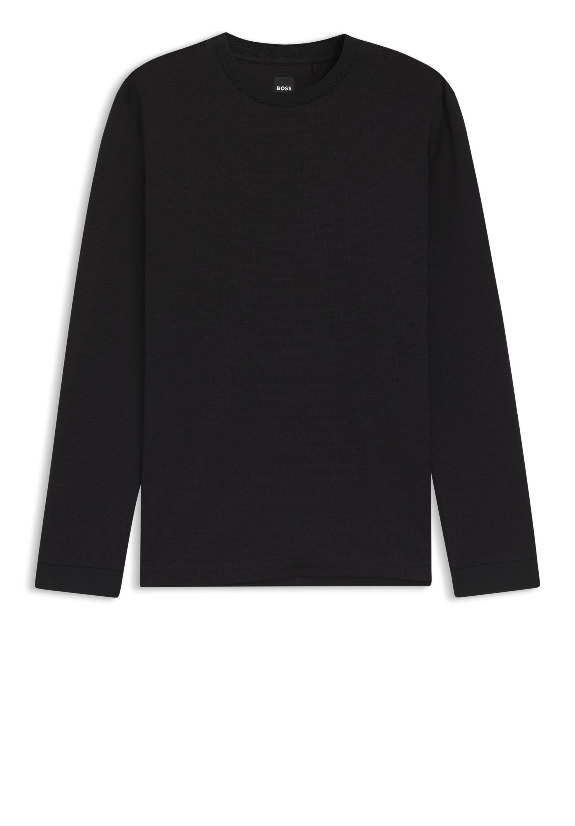 BOSS Langarmshirt Talley mit Mikromuster (1-tlg., keine Angabe)