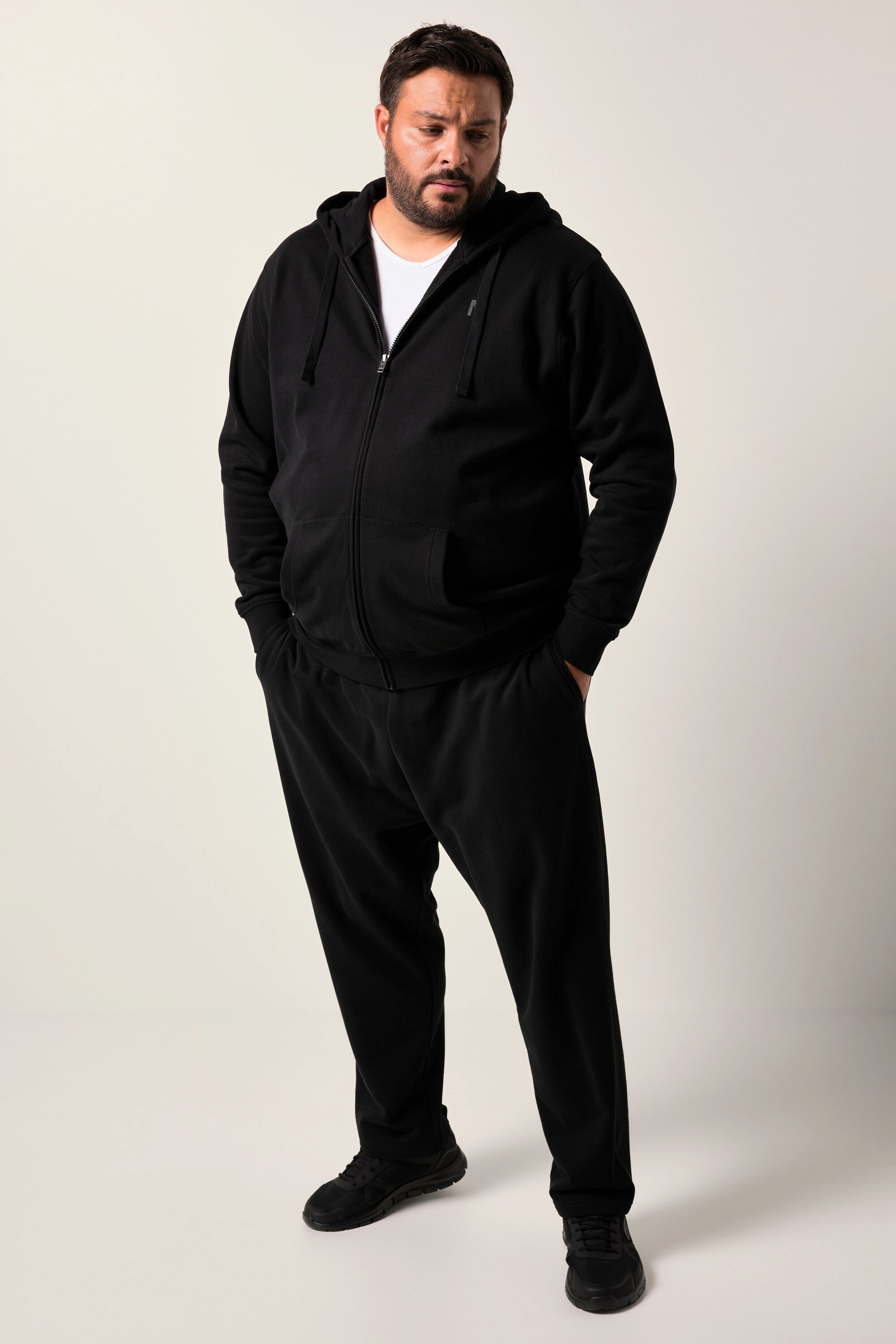 Men Plus Sweatshirt Men+ Jogginganzug Zweiteiler Kapuzenjacke bis 8 XL günstig online kaufen