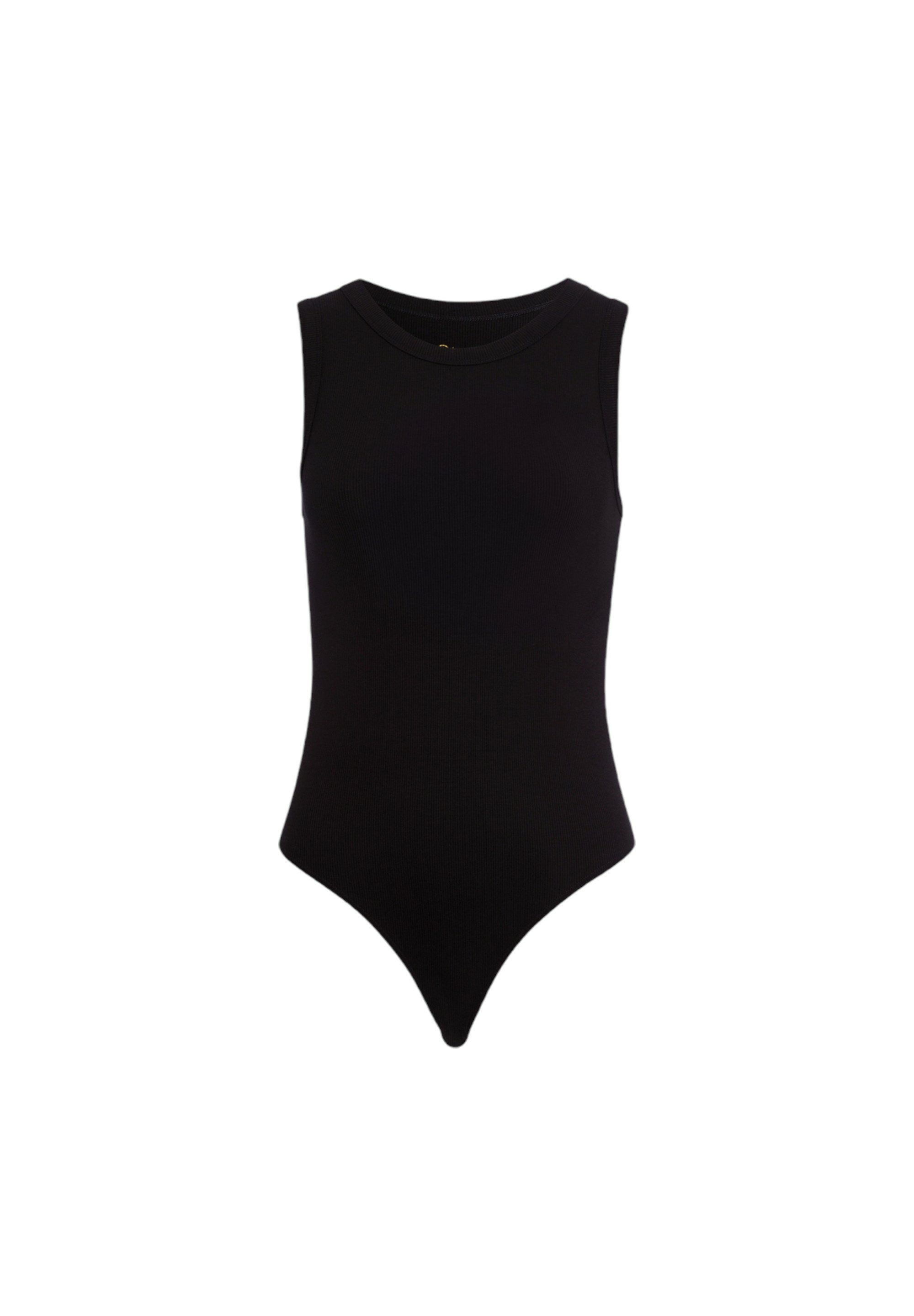 Les Lunes Kurzarmbody CHLOEE schlanke Silhouette, Tangaschnitt, Druckknöpfe, dehnbares Material