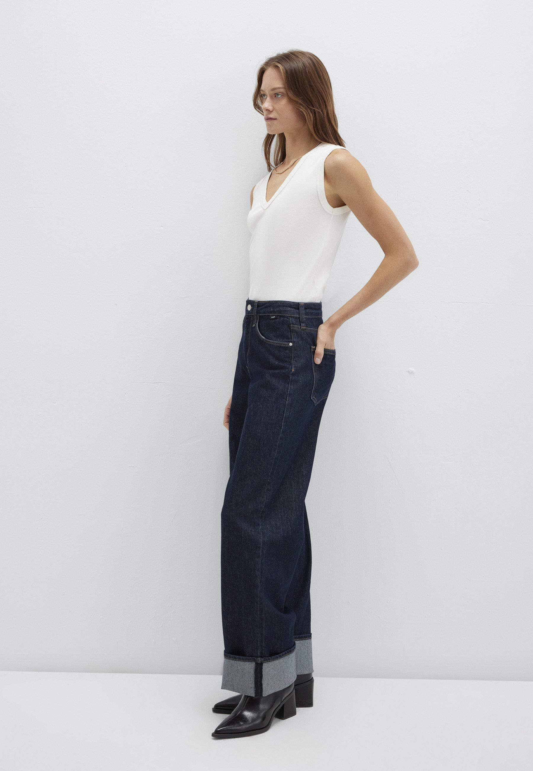 Mavi Weite Jeans SANDRA Cuffed Wide Leg günstig online kaufen