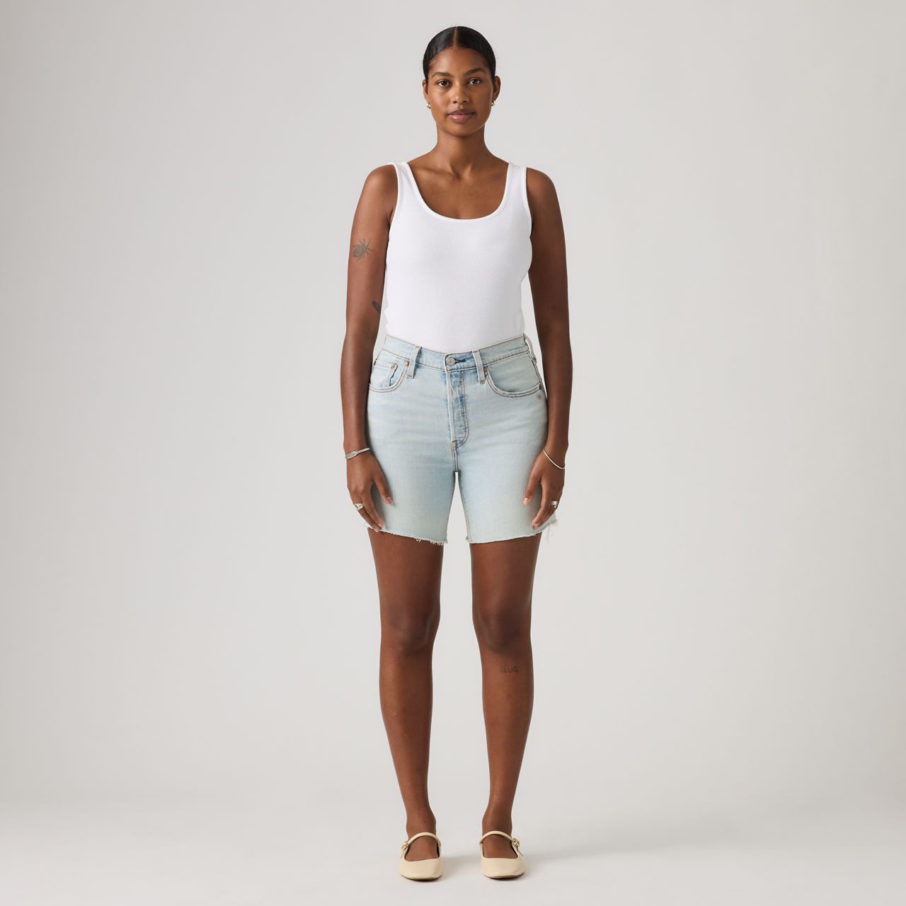 Levi's® Shorts 501® MID THIGH SHORT im Five-Pocket Style