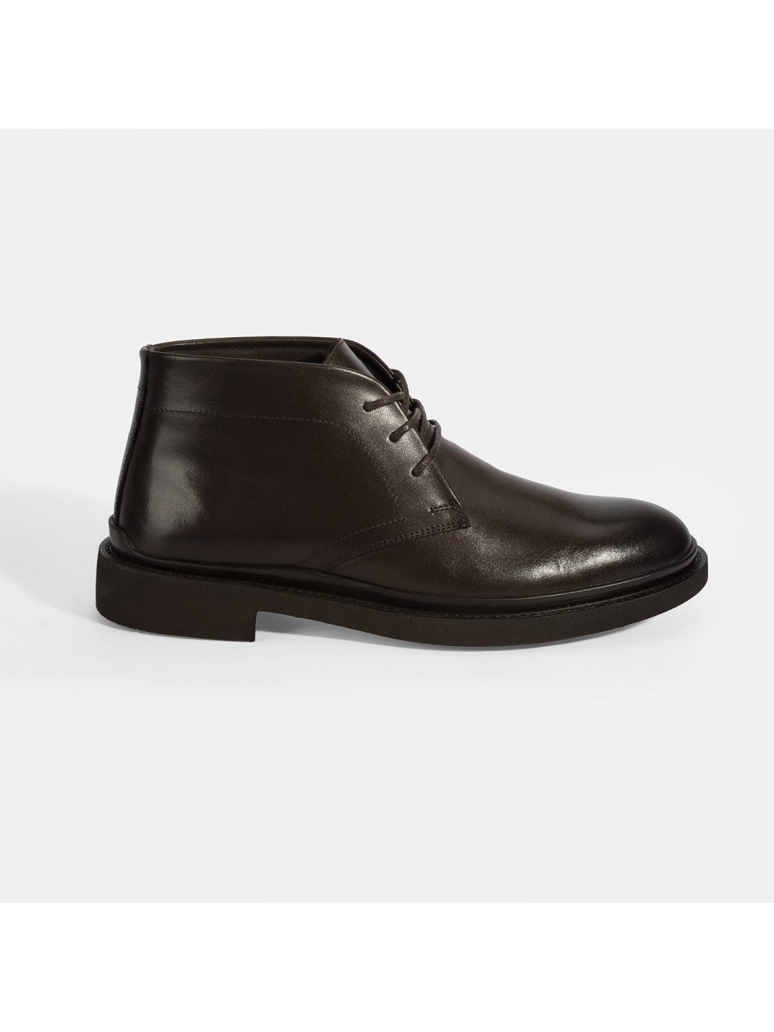 Desa Herren-Lederstiefel – Schlupfstiefel, flacher Absatz, runde Zehenpart günstig online kaufen