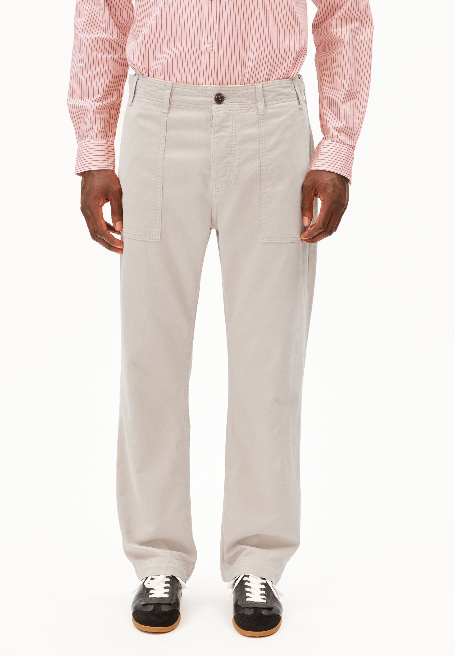 Stoffhose COTTON LINEN Stoffhose aus Baumwoll-Leinen-Mix
