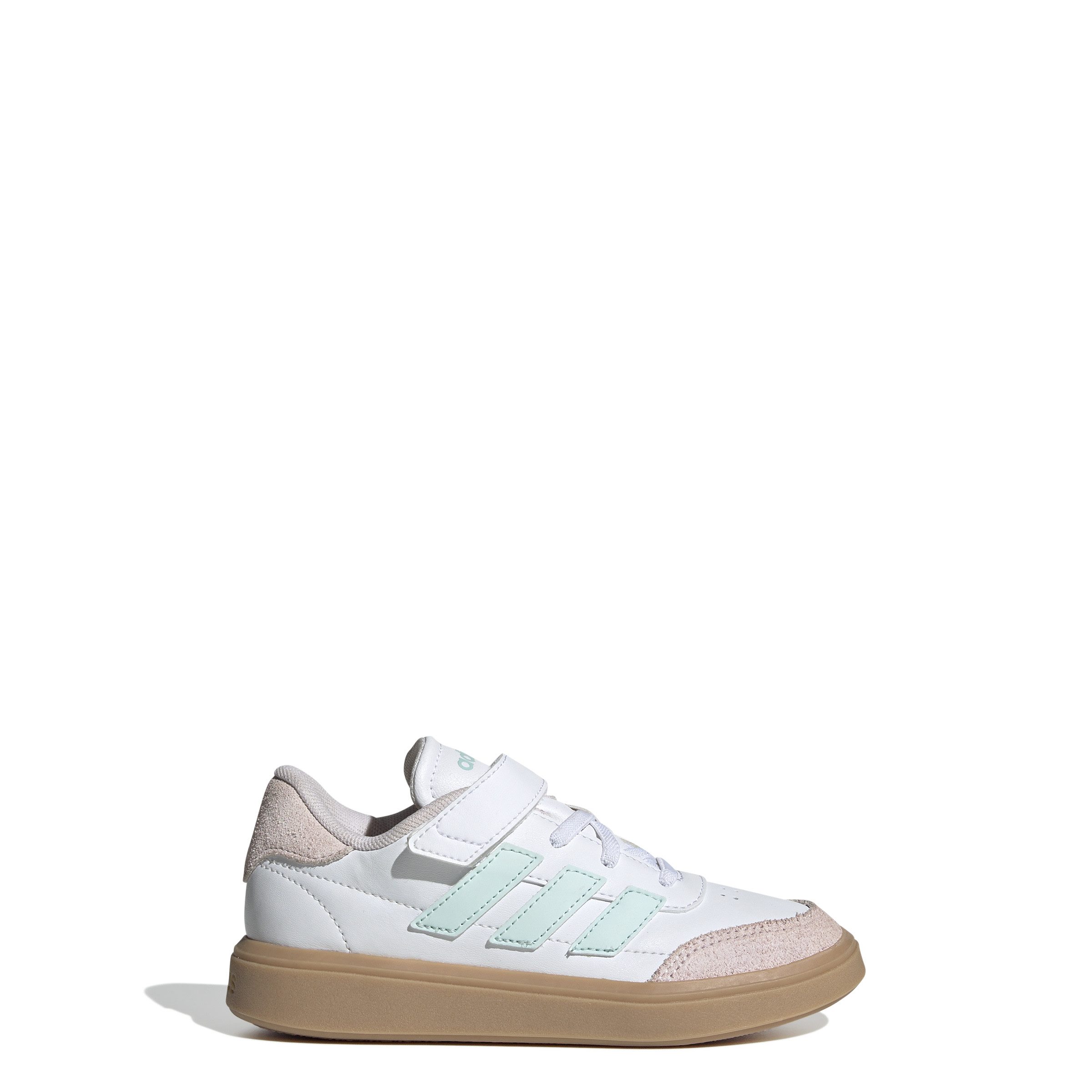 adidas Performance COURTBLOCK EL C FTWWHT/HALMIN/ALMPNK Кроссовки