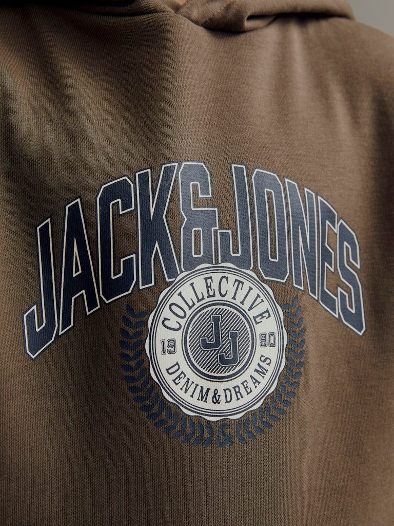 Jack & Jones Junior Kapuzensweatshirt JJKAM VARSITY BRANDING SWEAT HOOD JNR (1-tlg., Hoodie) mit Kängurutasche