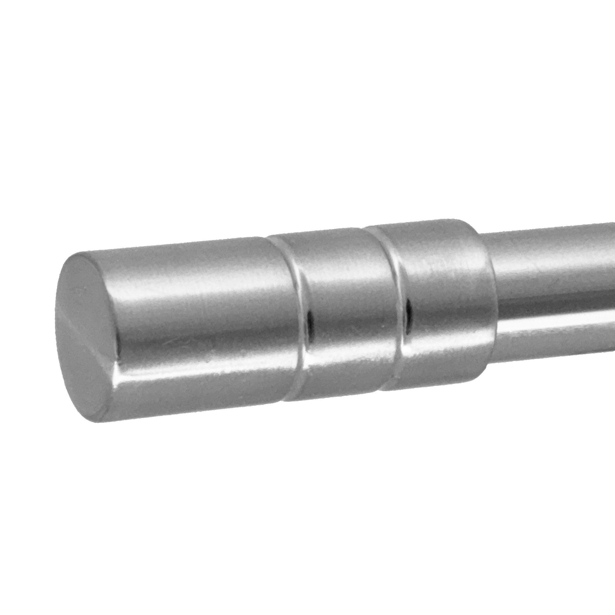 BASIT Gardinenstangen-Endstück E64 Zylinder Rillen, Durchmesser 19 mm Gardinenstangenrohr