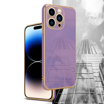 Cadorabo Handyhülle Apple iPhone 14 PRO Apple iPhone 14 PRO, Schutzhülle - TPU Silikon Hülle - mit Kameraschutz