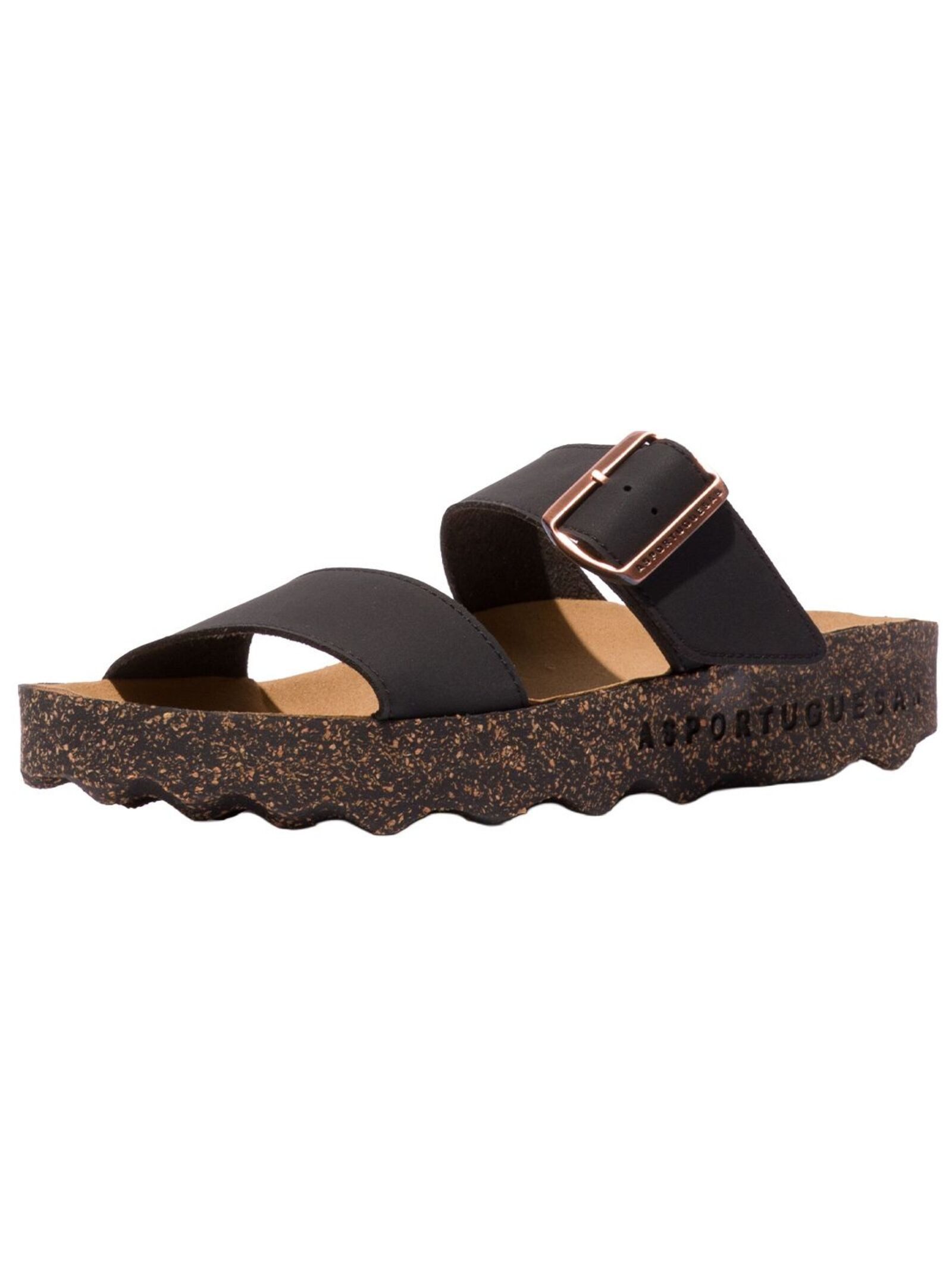 Asportuguesas Pantoletten Nubukleder/Textil . Pantolette
