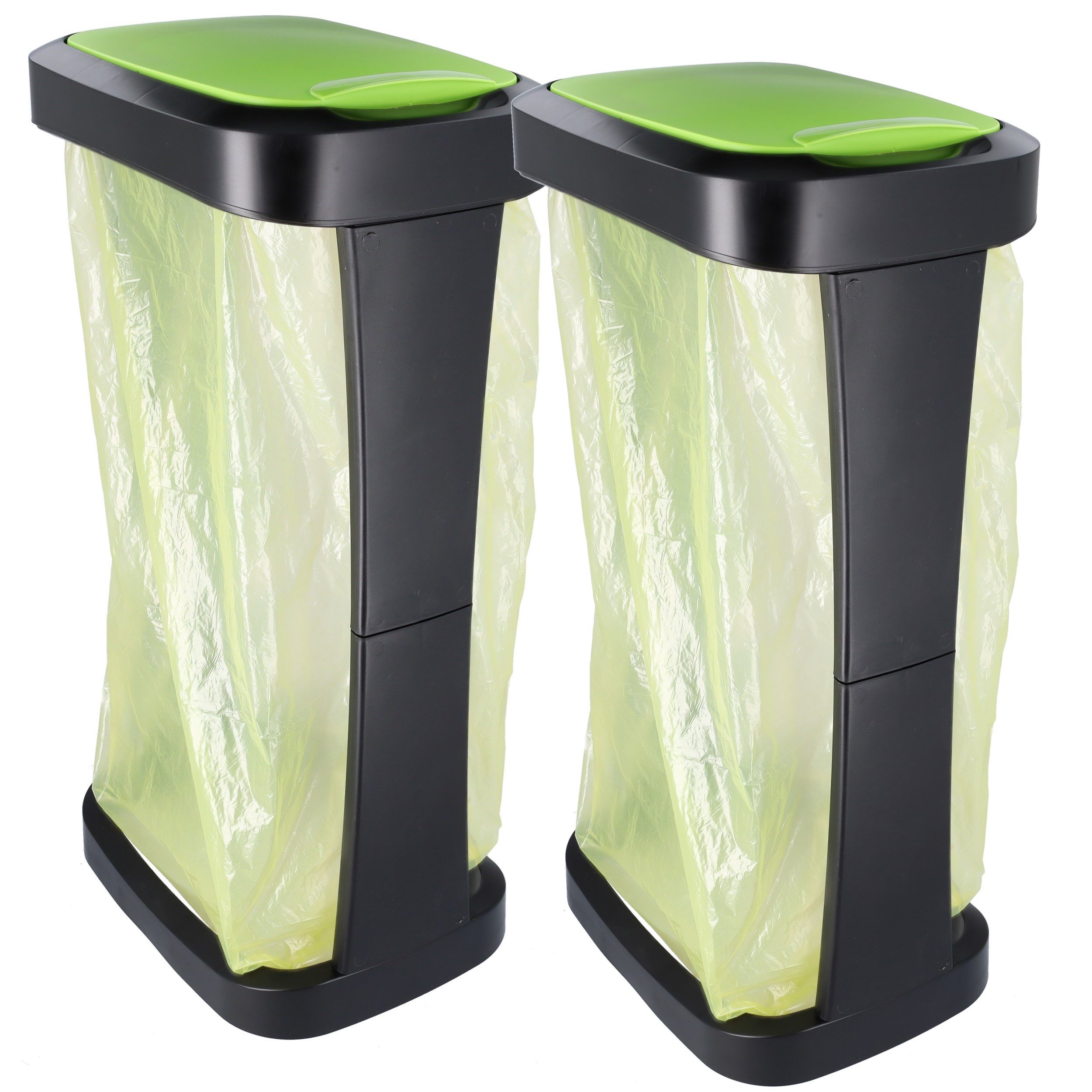 hrb Мусорные подставки Gelber Sack Ständer Schwingdeckel, Мусорные урны Küche Beutel 70-120L, mit Schwingdeckel, für Müllbeutel von 70-120 L geeigent