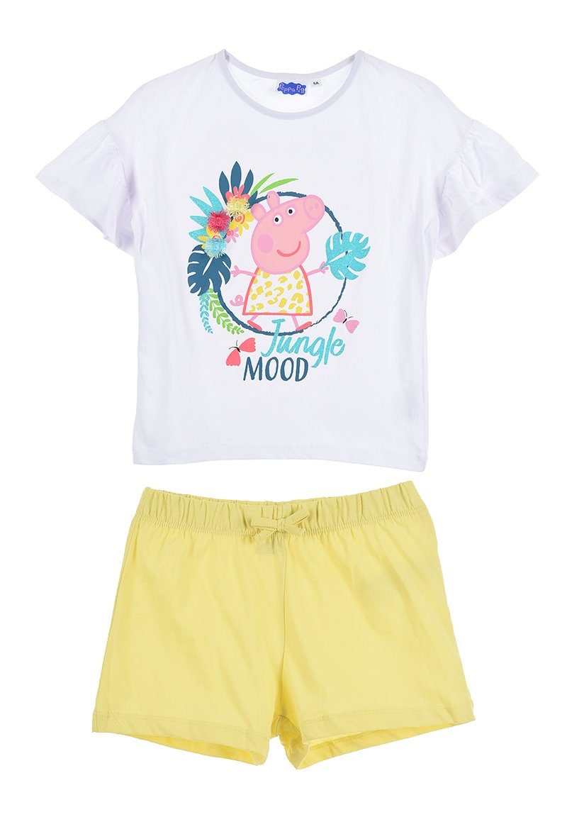 Peppa Pig T-Shirt & Shorts Mädchen Bekleidungs-Set Shorty