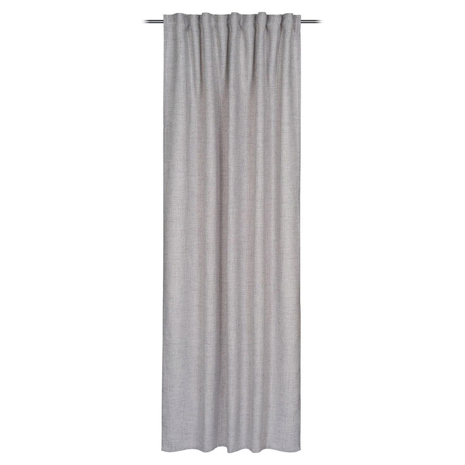Gözze Gardine Schlaufenvorhang CHILI, 140 x 245 cm, Anthrazit, (1 St), verdeckte Schlaufen, blickdicht, Polyester, Polyester, verdeckte Schlaufen, Blickdicht