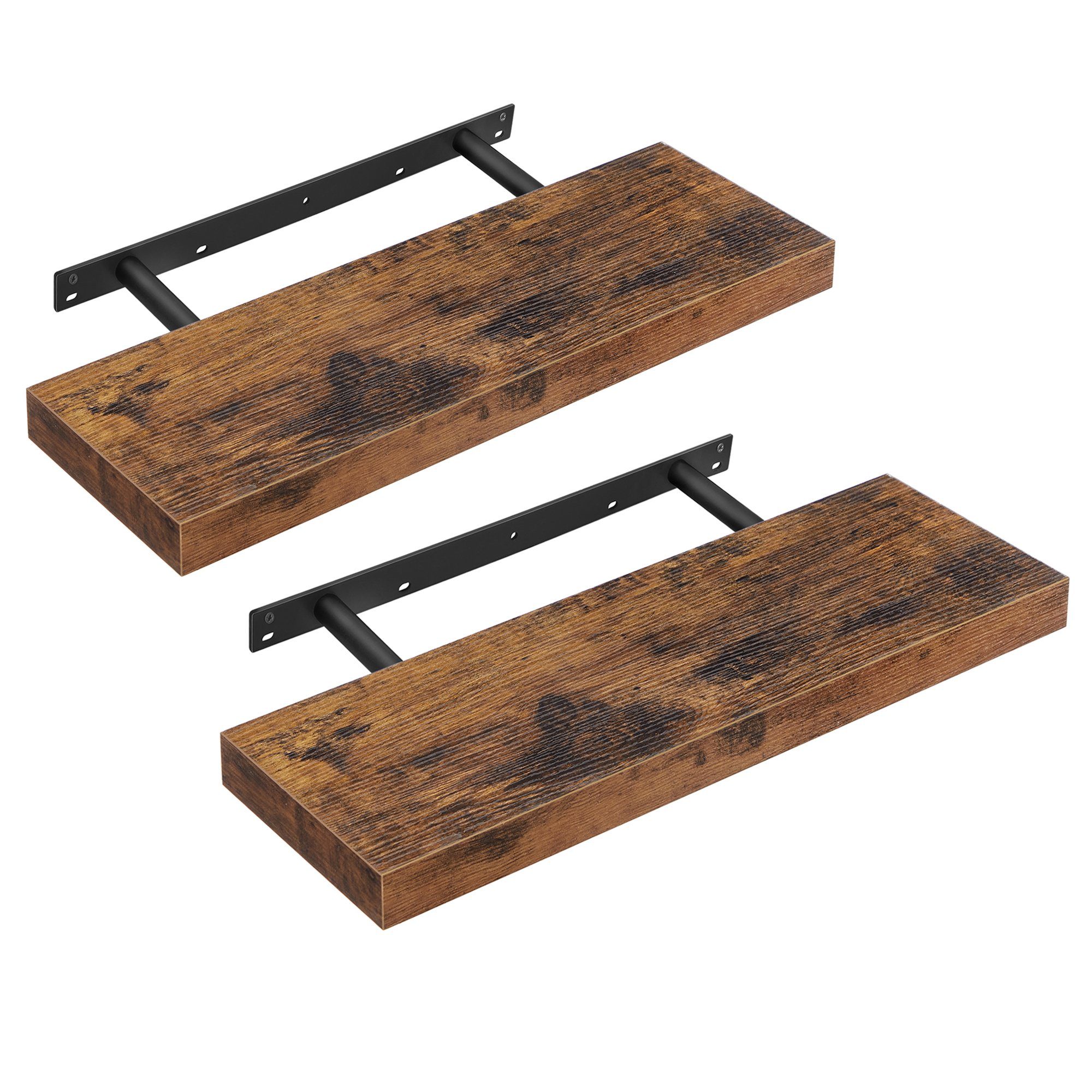 VASAGLE Wandregal, 2-tlg., Wandboard, Bereite 40 - 80 cm günstig online kaufen