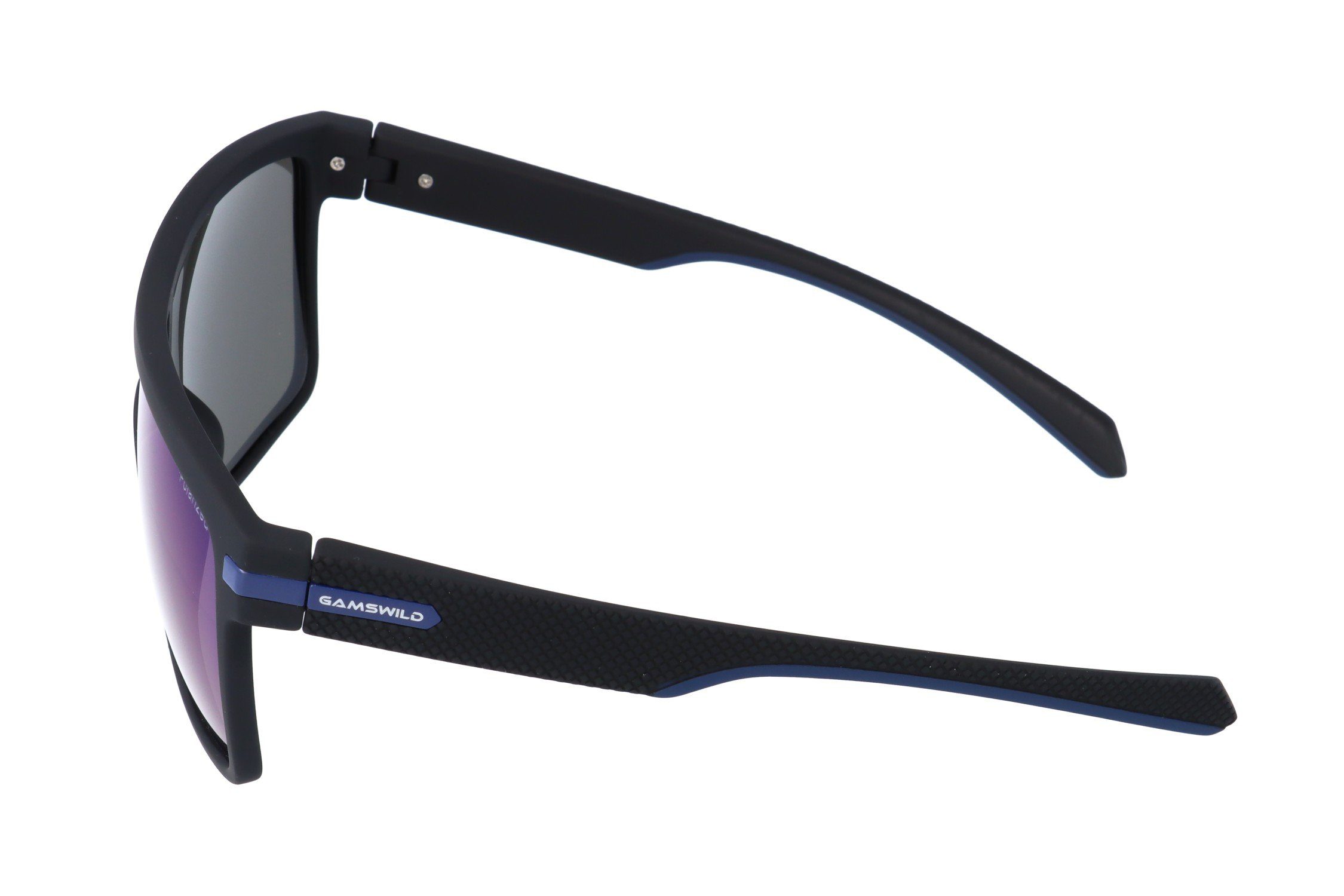 Gamswild Monoscheibensonnenbrille UV400 GAMSSTYLE Sonnenbrille Fahrradbrille Skibrille Damen Herren Modell WM6212 in grau-grün, schwarz-blau