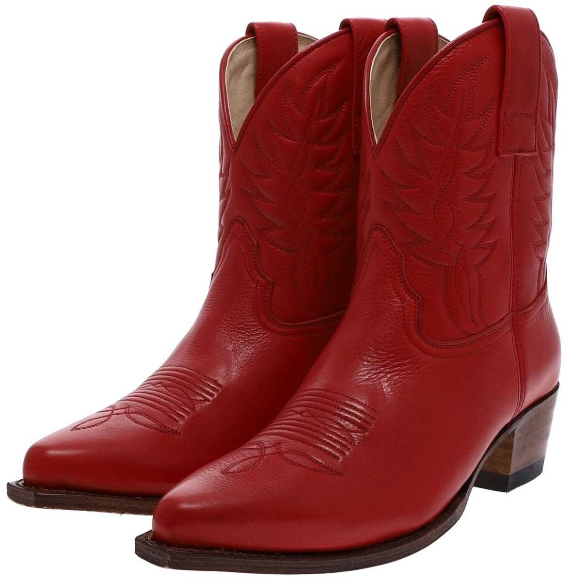 Sendra Boots ROSMY LIBERT 16367 Rot Stiefelette Rahmengenähter Damen Westzernstiefel