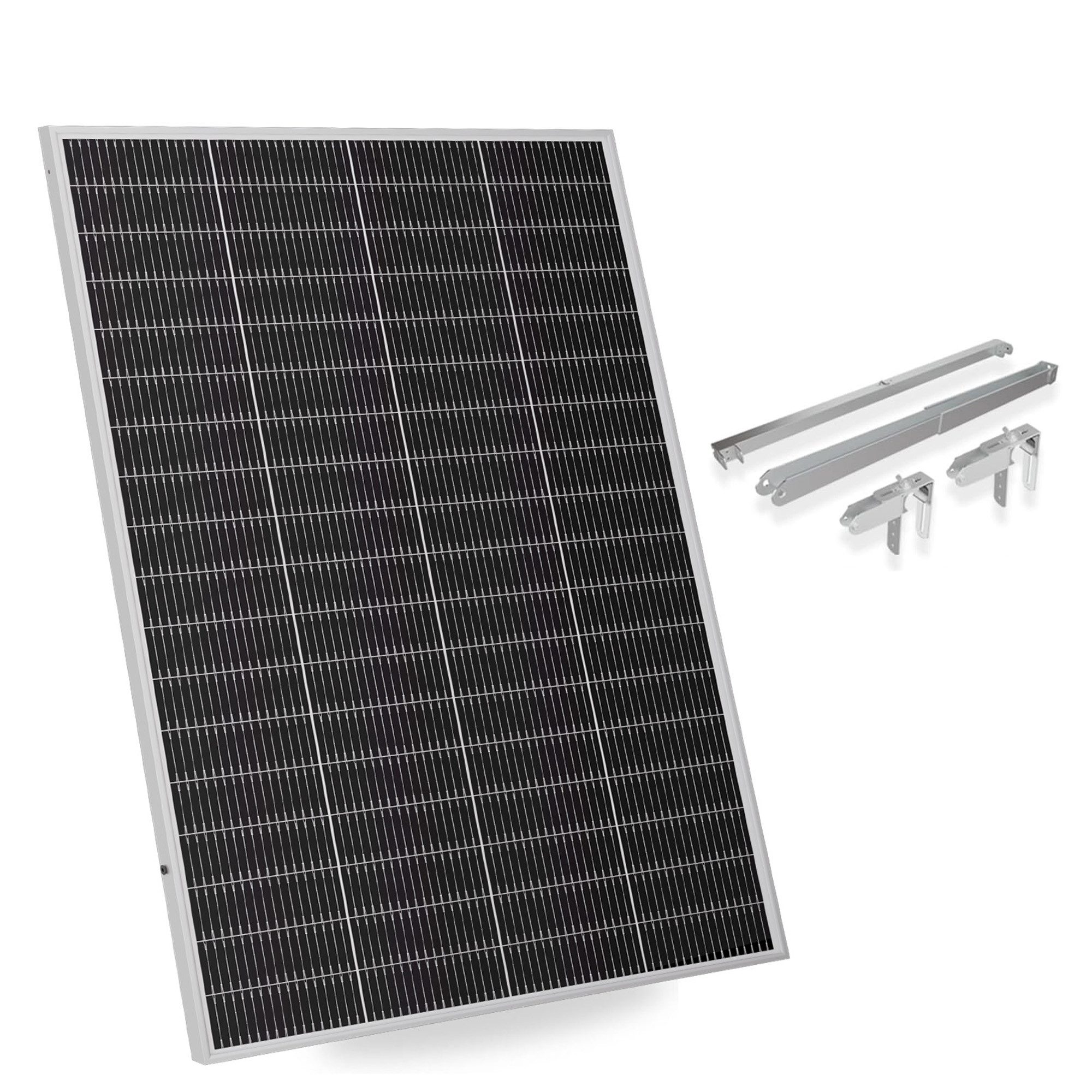 Sunshare Solarmodul Ray Lite 200W PV-Modul mit universeller Balkonhalterung, 200 W, Monokristallin N‑Typ TOPCon, Kompaktes 200‑W‑Modul mit TOPCon‑Zellen für hohe Effizienz