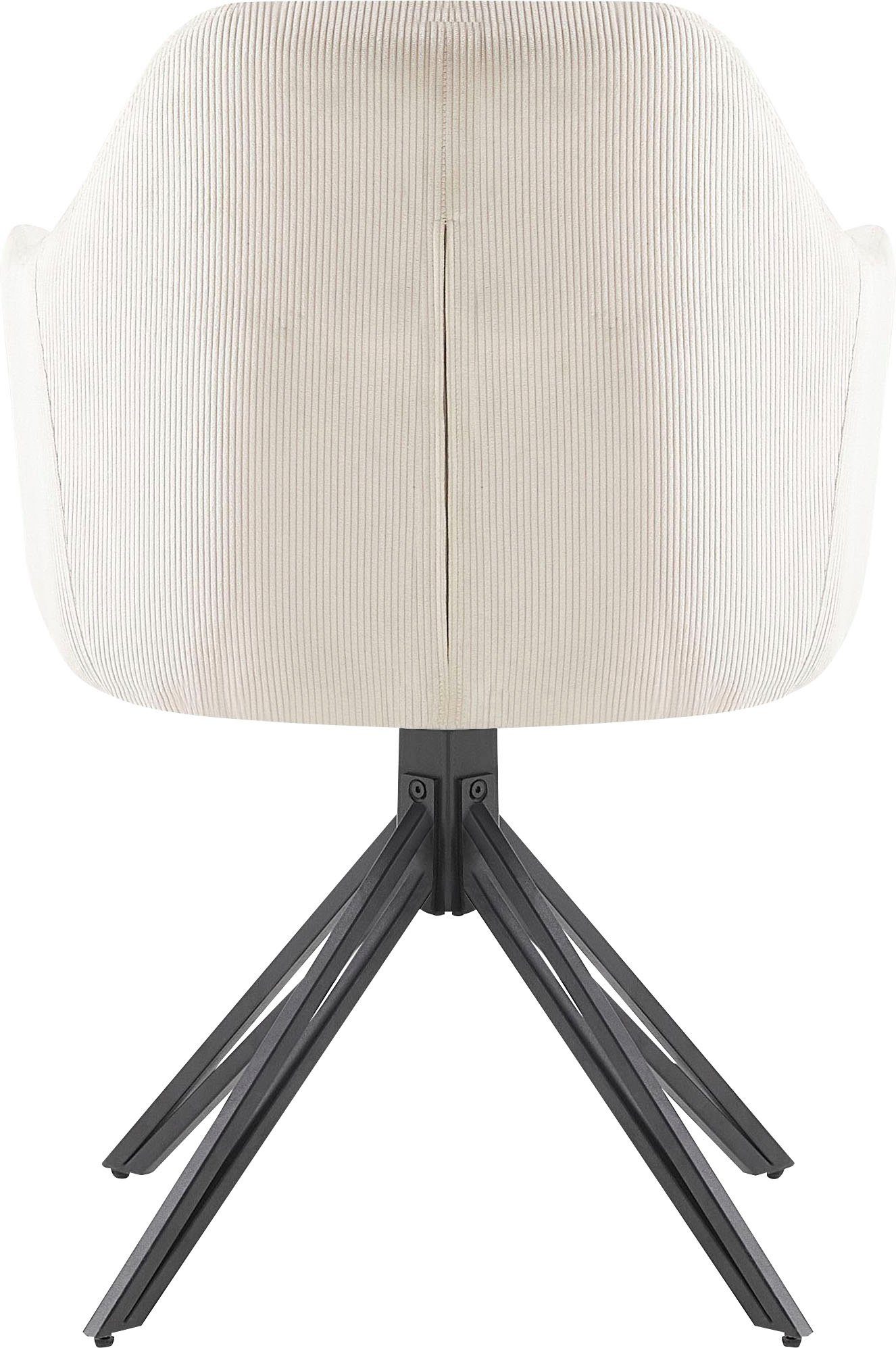 Home affaire Esszimmerstuhl "Alaro" () 2 Stk.mit Drehfunktion, Armlehnstuhl günstig online kaufen