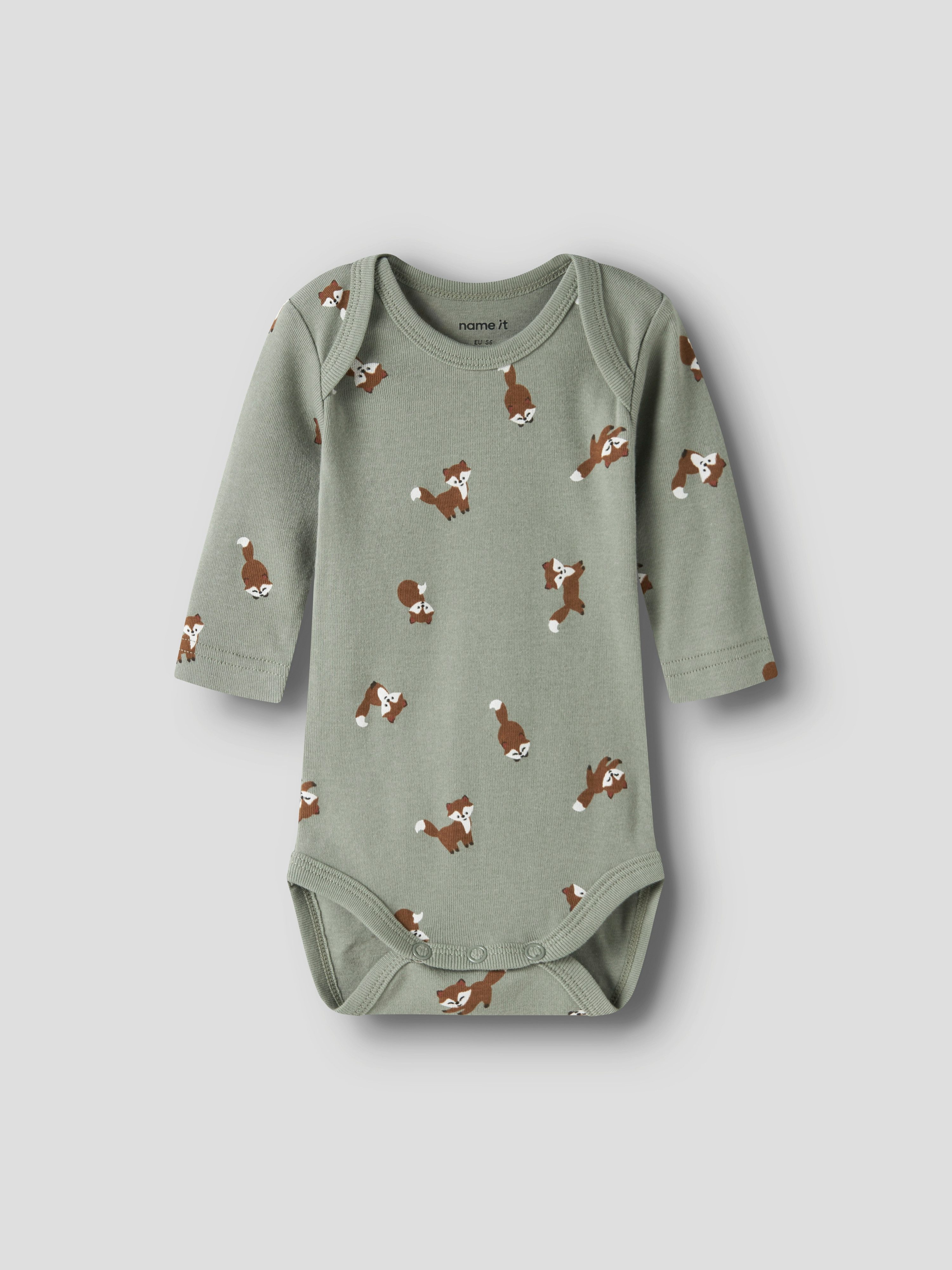 Name It Langarmbody NBMBODY 3P LS FOX NOOS (Packung, 3-tlg)