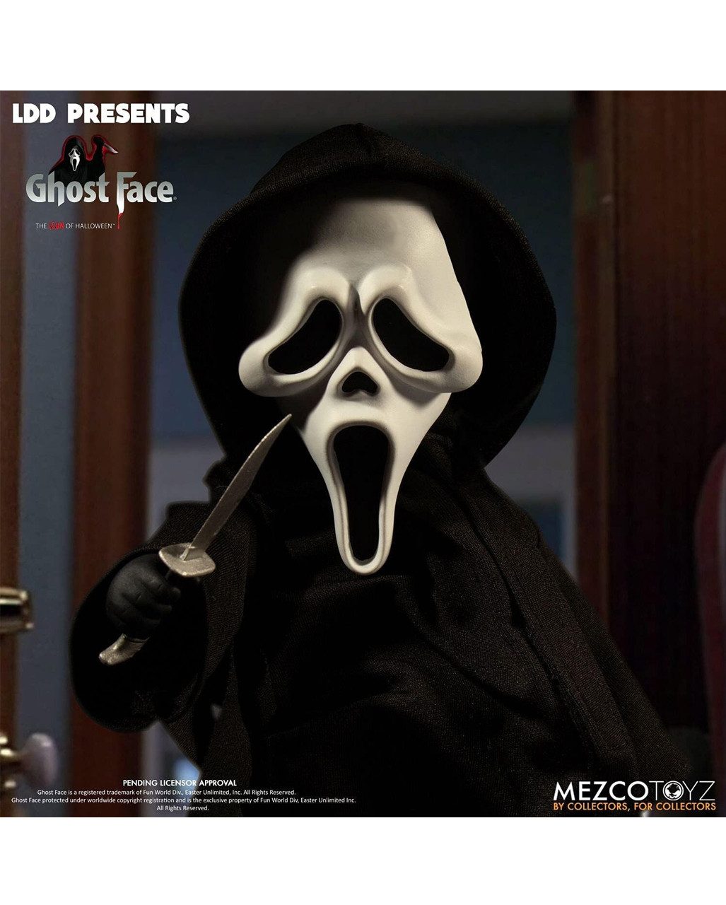 Horror-Shop Actionfigur Ghost Face Figur Scream Living Dead Dolls – Horror – Bild 5 von 5