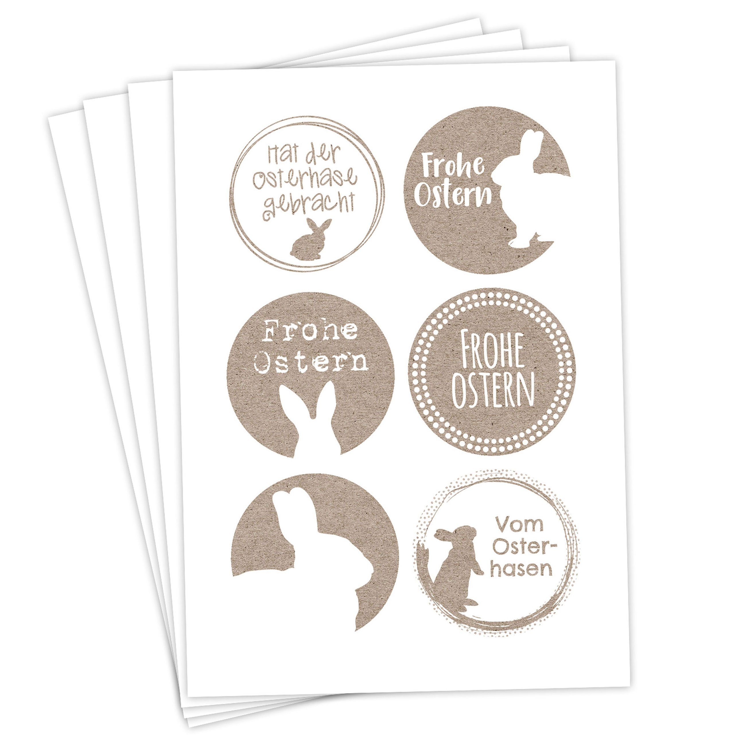 Sticker Osteraufkleber - zum Verzieren und Gestalten
