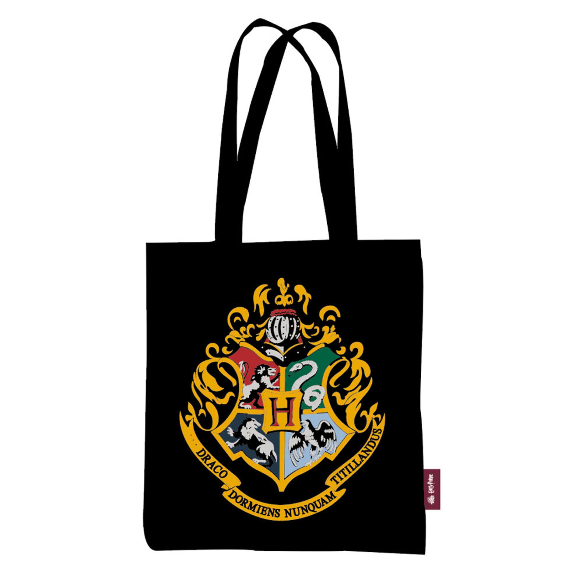 Einkaufsbeutel Shopper Tasche - Taschen - Harry Potter - Hogwarts Wappen günstig online kaufen