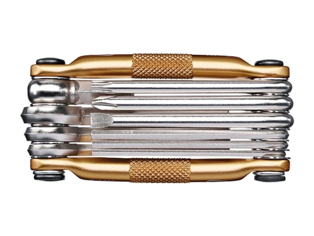 Multitool crankbrothers Multitool M10/goldfarben, Fahrrad Reparatur Werkzeug