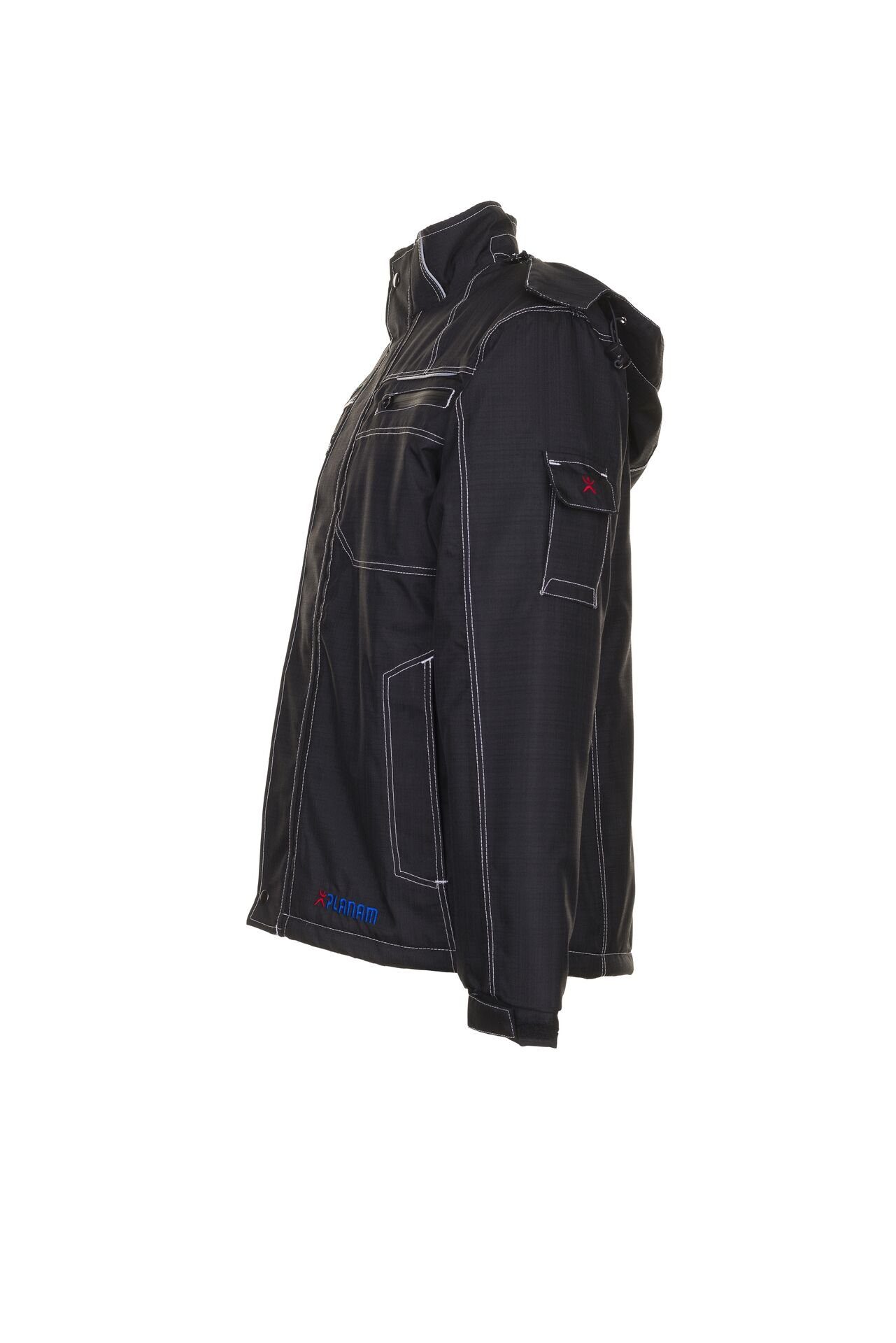 Planam Arbeitshose Basalt Winterjacke Outdoor schwarz Größe XL (1-tlg)