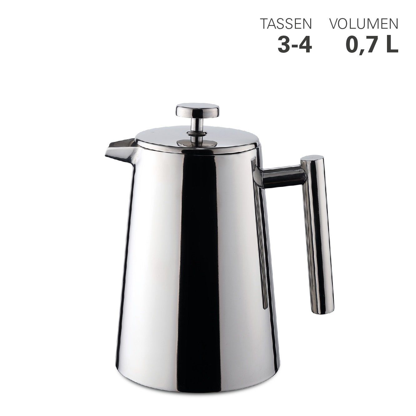 Kaffeeservice Weis, Pressfilterkanne doppelwandig 0,7 Liter