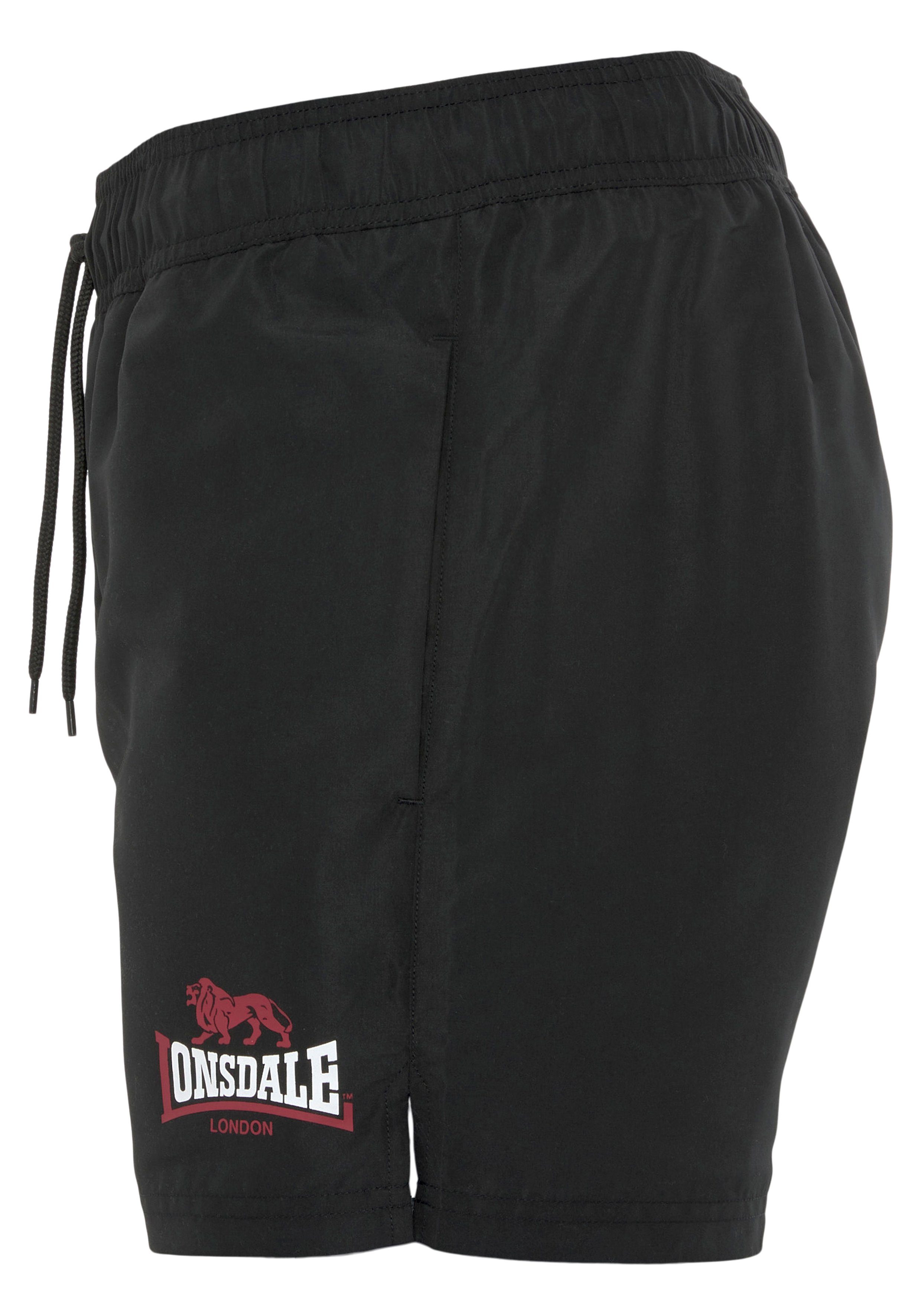 KILSTAY Lonsdale schwarz-rot Shorts