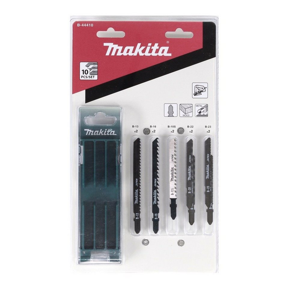 Thumbnail - Makita Stichsägeblatt Stichsägeblätter Sortiment A, für Holz und Metall - 10 Stück, versch