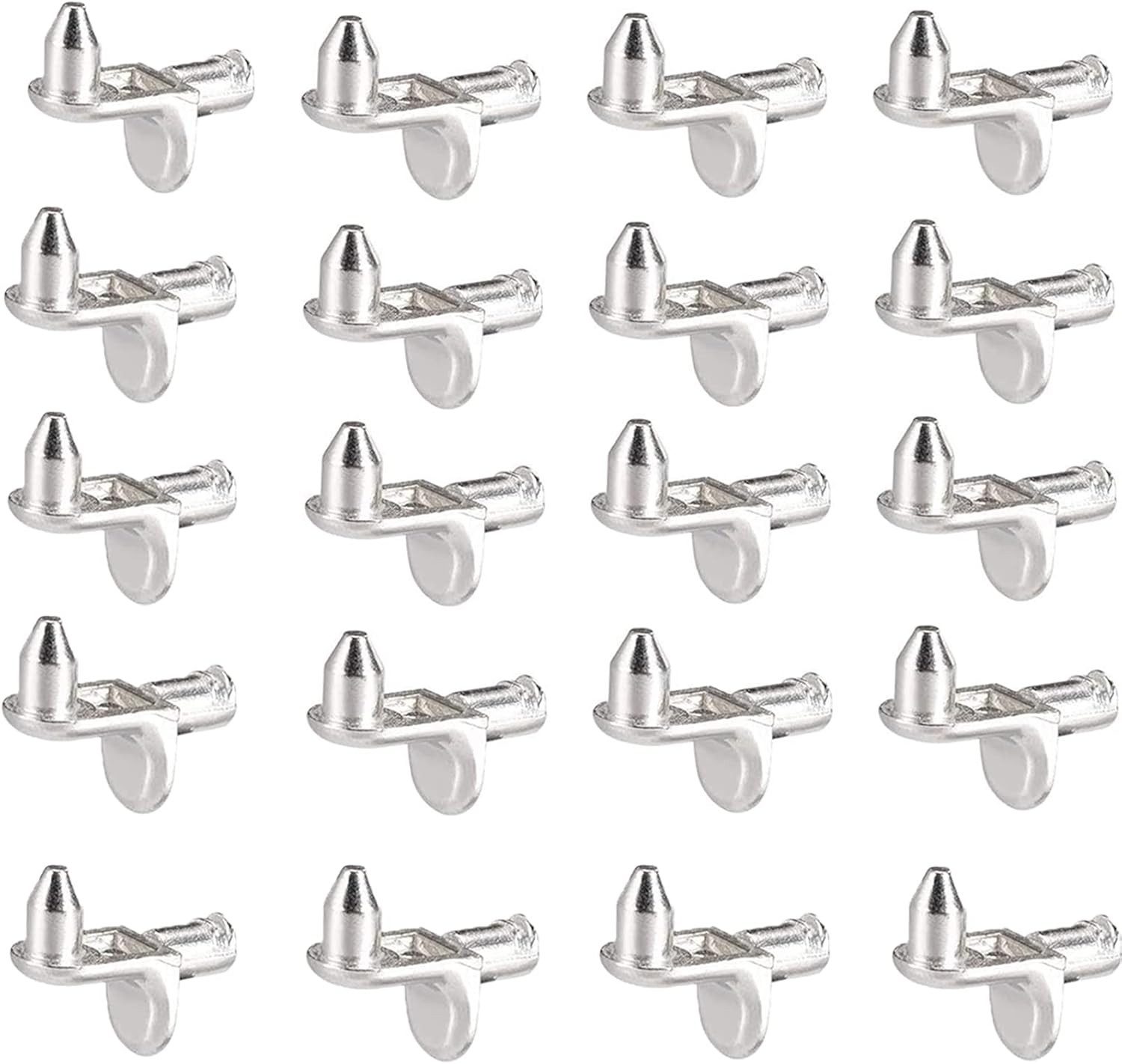 FELIXLEO Wandregalhalter Einlegeboden Halter L Form 5mm Regalbodenträger für Schrank, 40-tlg.