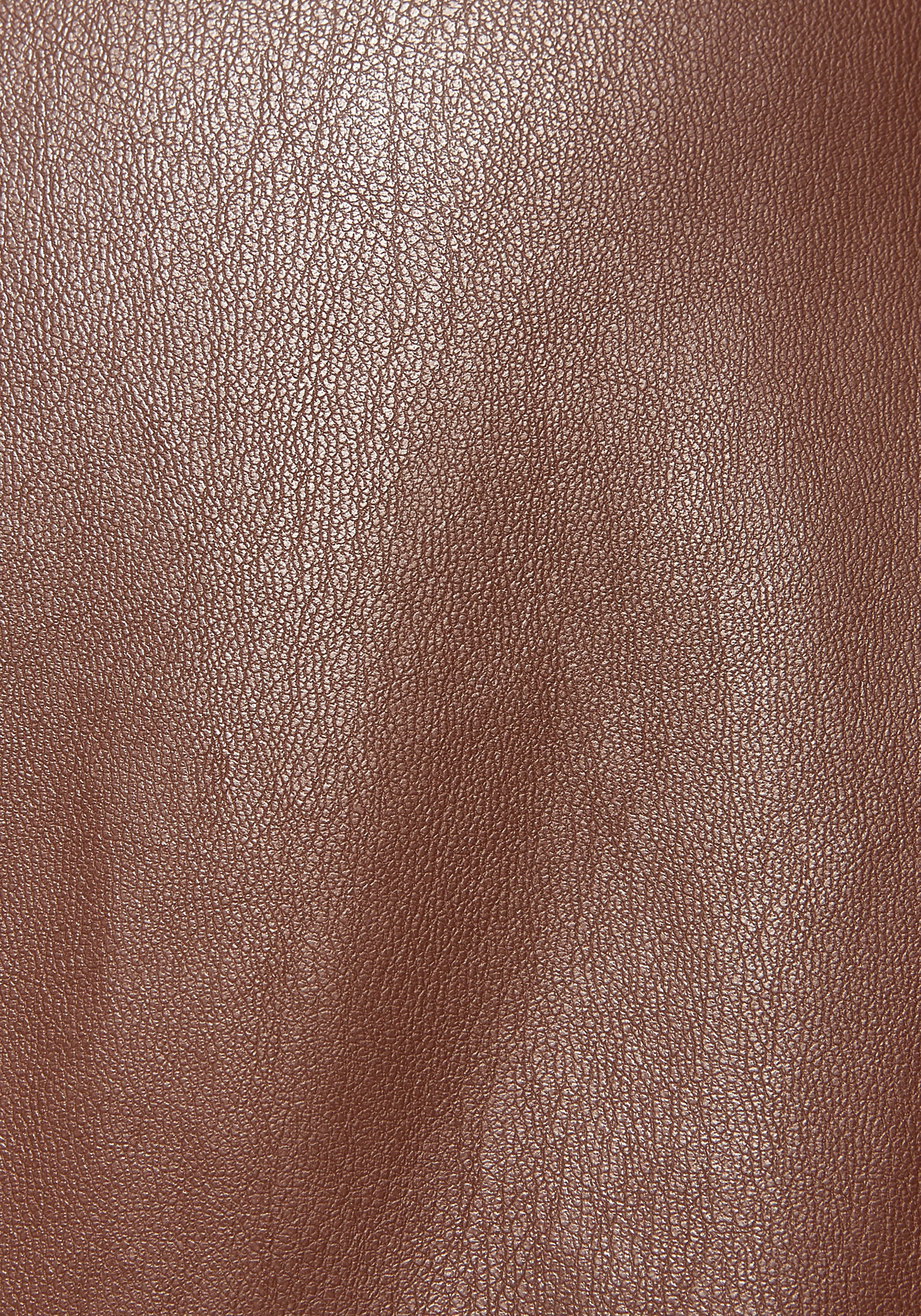 LASCANA Schlupfhose aus Lederimitat, bequeme Stoffhose, elegant-chic