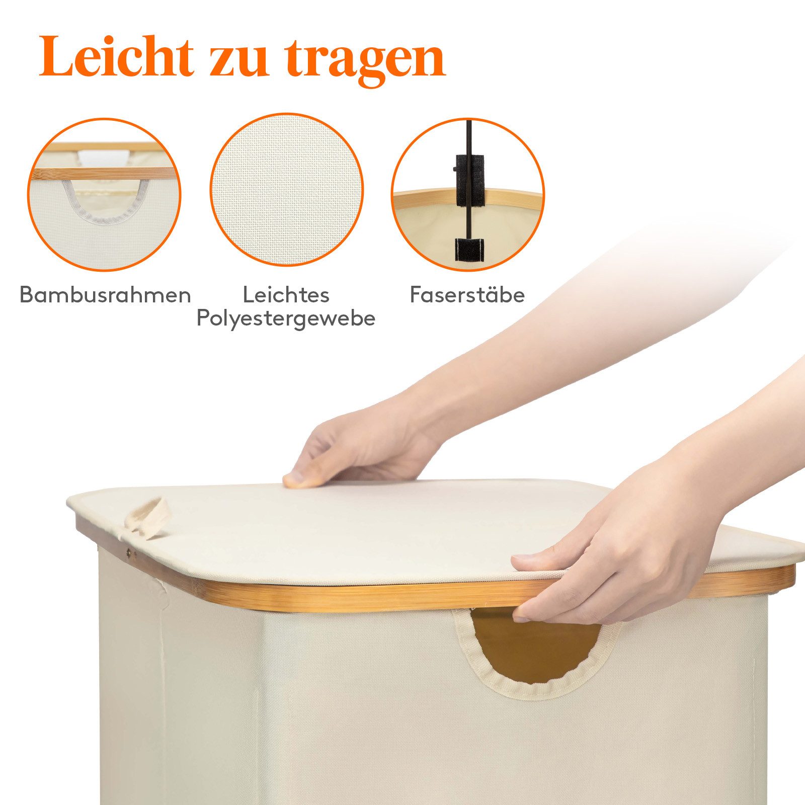 Lifewit Wäschebox Pfandflaschen Sammelbehälter 2 fächer mit Deckel