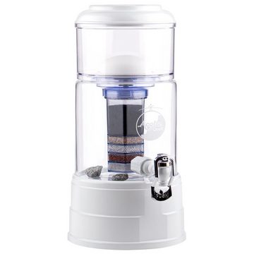AcalaQuell Wasserfilter Standfilter Mini - mit handgefertigtem Glasbehälter (5Liter), ideal für Singles und Paare
