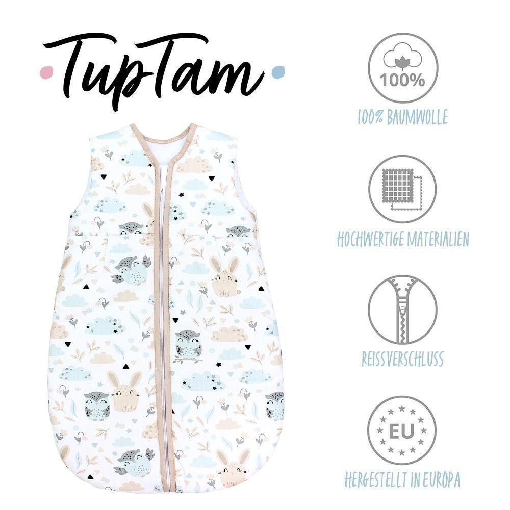 TupTam Babyschlafsack Eule zertifiziert / unisex Hase OEKO- TOG ärmellos wattiert TEX 2.5