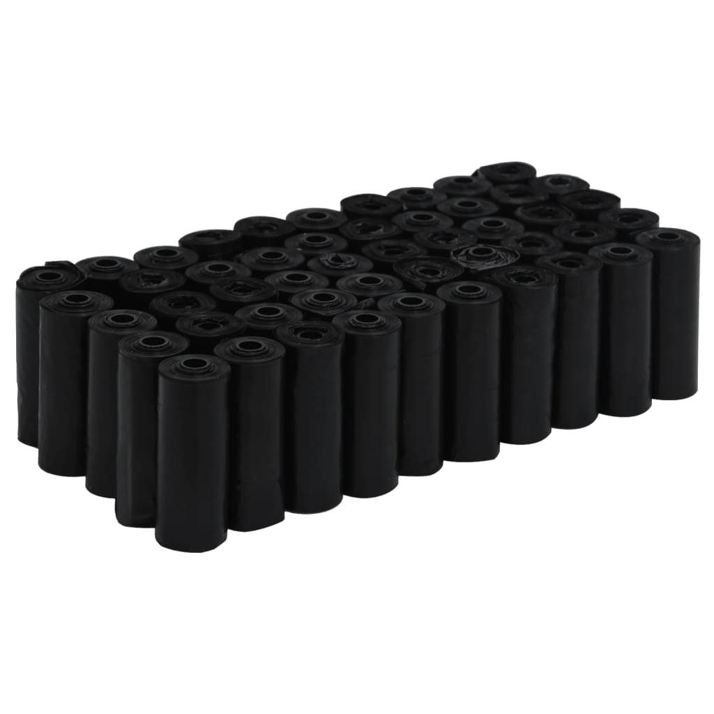 vidaXL Hundekotbeutel Hundekotbeutel 750 Stk. Schwarz 30x20 cm PE