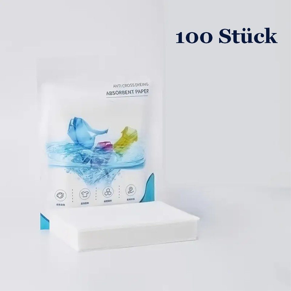 Venicce Love Farb- und Schmutzfänger - Farbfangtücher Waschmaschine 100 Stück Farb- und Schmutzfangtücher (100-St. 100 Farbfangtücher Unparfümiert, Schmutzabsorbierend)