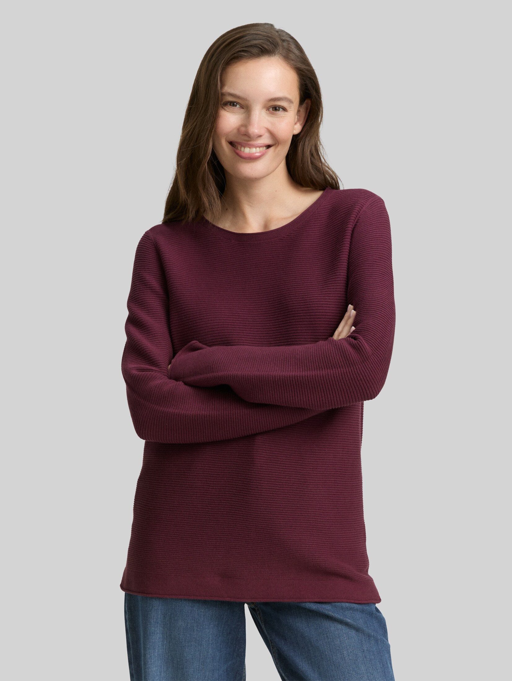 TOM TAILOR Strickpullover Pullover & Strickjacken Strickpullover aus Baumwolle