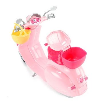 Toi-Toys Babypuppe Teenager Puppe auf Roller 28 cm