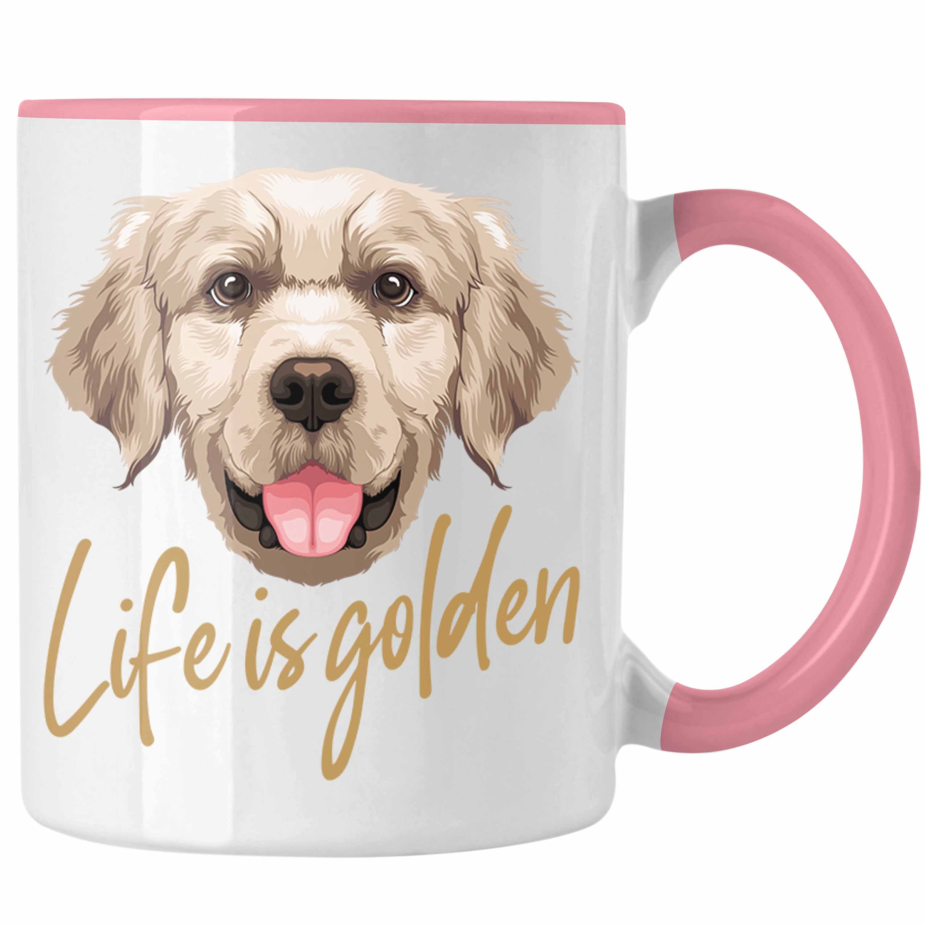 Rosa Trendation Golden Geschenk Is Retriever Life Hundebesitzer Tasse Golden Tasse Besitzer