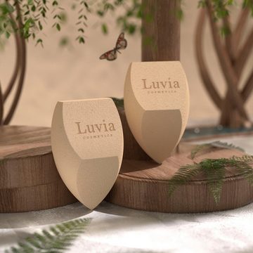 Luvia Cosmetics Make-up Schwamm Tea Make-up Sponge Set, Packung, 2 tlg., hautfreundlicher Make-up Schwamm mit wertvollen Tee-Bestandteilen, Feinporig für natürliches Hautbild, geringer Verbrauch mit Tee-Extrakt