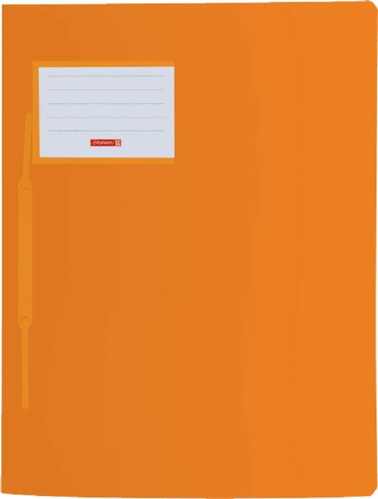 BRUNNEN Aktenordner Schnellhefter A4 Fact! PP orange - Robuster Ordnungshelfer für Büro &