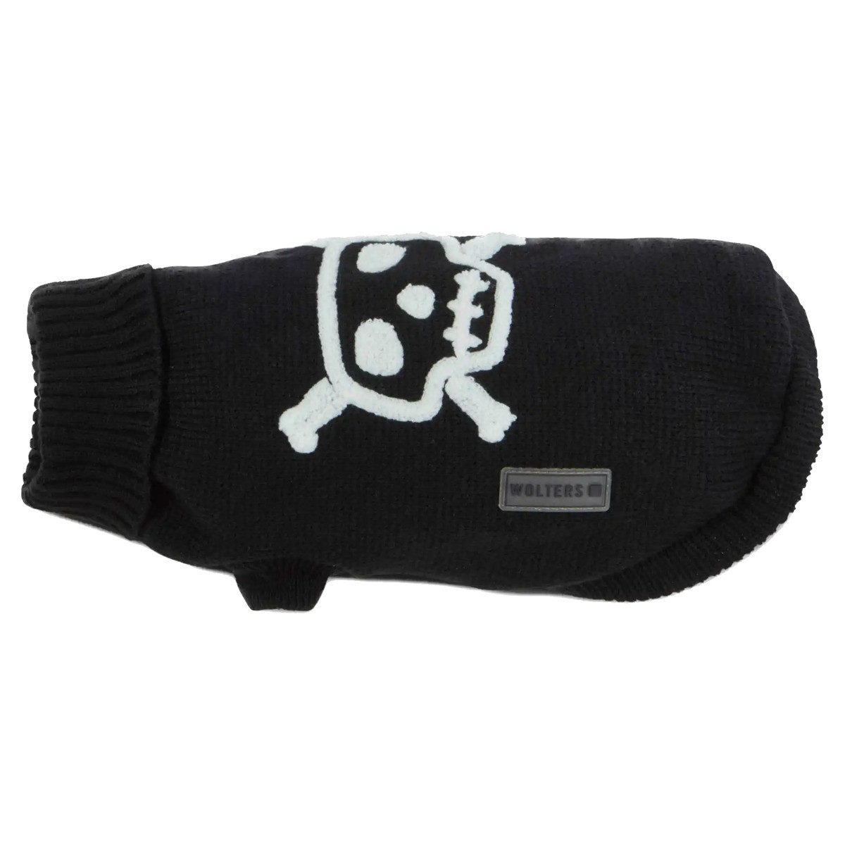 Thumbnail - Wolters Hundepullover Strickpullover Totenkopf schwarz/weiß