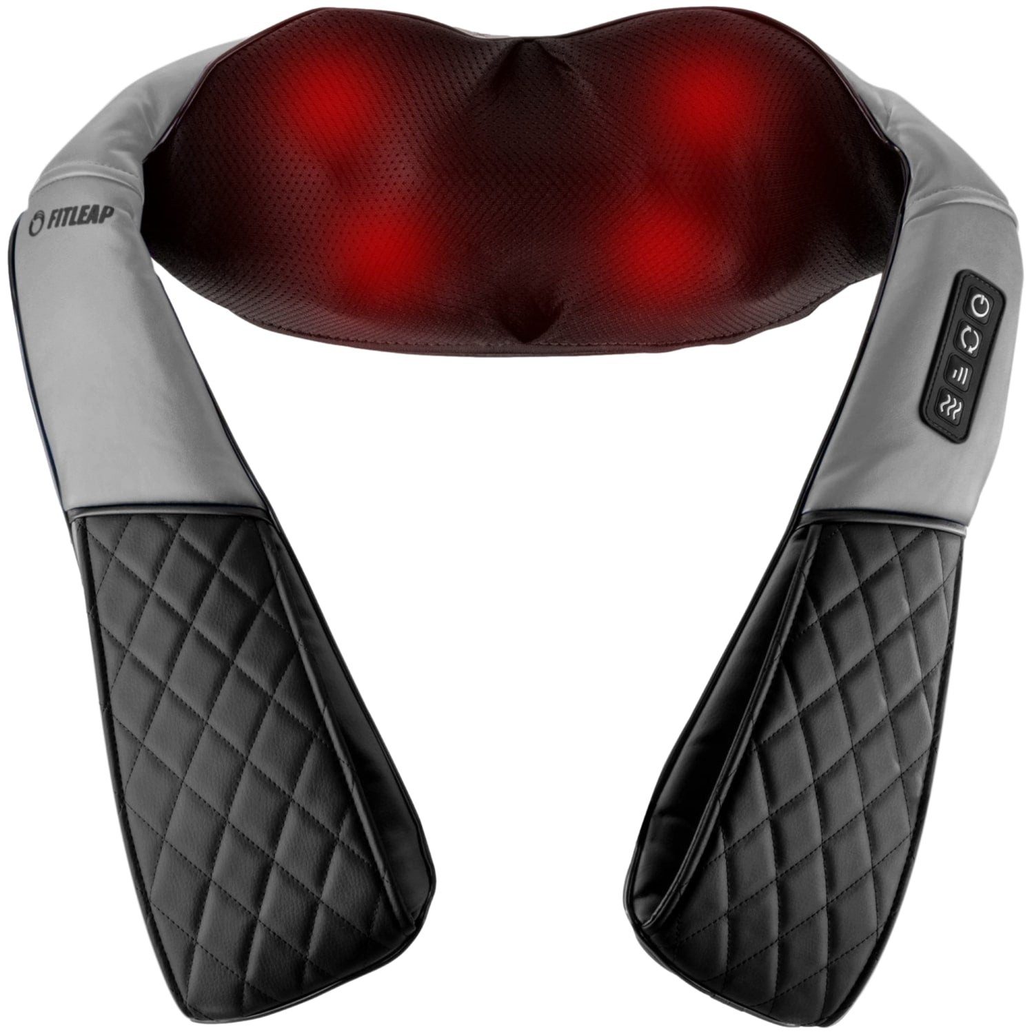 Fitleap Nacken-Massagegerät Nacken-Rücken-Schulter-Massagegerät, Shiatsu Massagegerät für Muskels…, Ergonomische Massageköpfe, Infrarot-Wärmefunktion