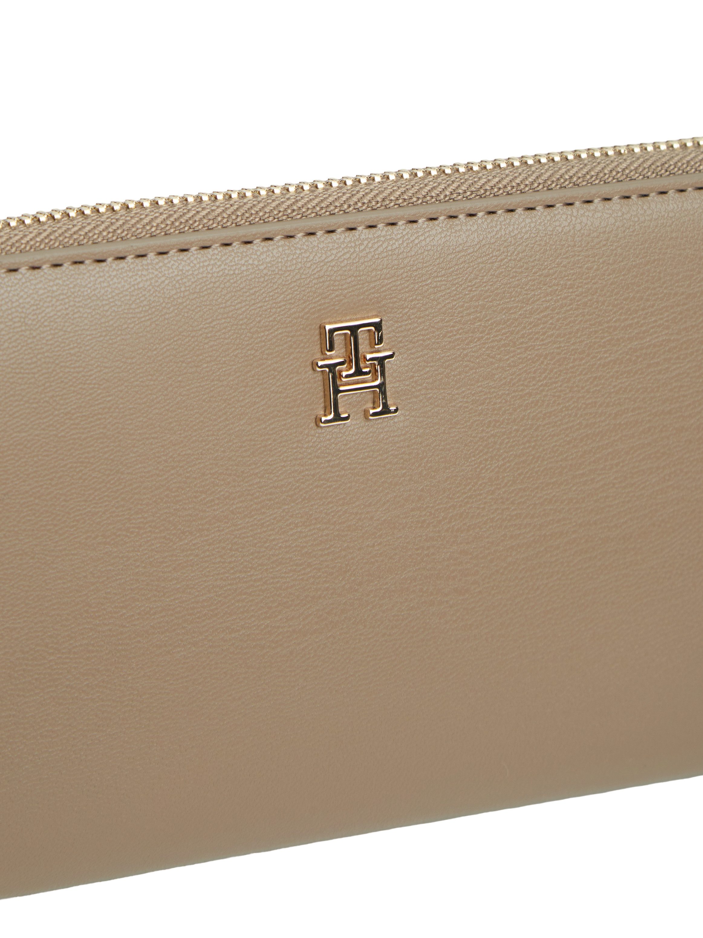 Tommy Hilfiger Geldbörse TH ICON LRG ZA, Damen Geldbeutel, Portemonnaie mit edlem TH-Logoelement – Bild 4 von 4