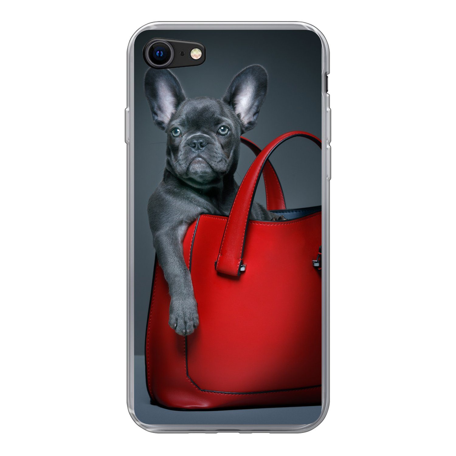 MuchoWow Handyhülle Hund - Lustig - Tasche - Kinder - Jungen - Mädchen -  Kinder, Handyhülle Apple iPhone 7, Smartphone-Bumper, Print, Handy  Schutzhülle